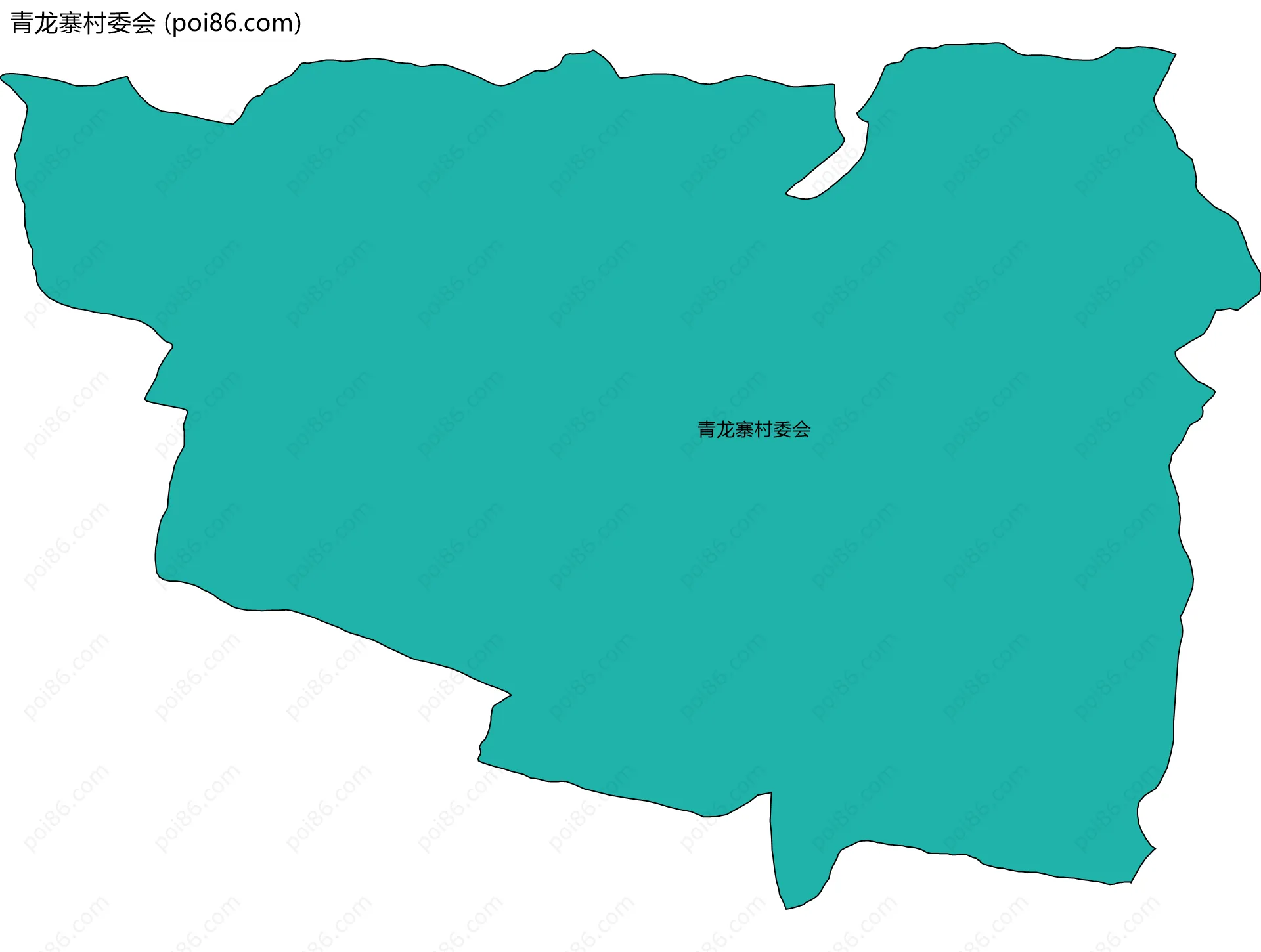 青龙寨村委会边界地图