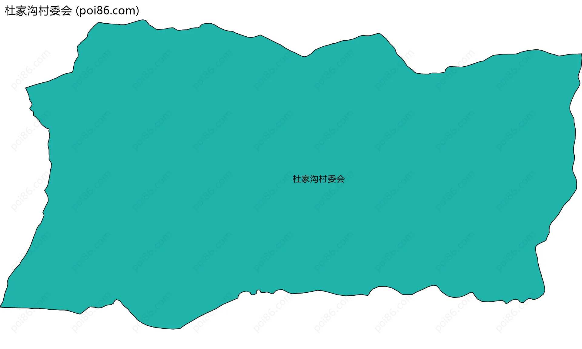 杜家沟村委会边界地图