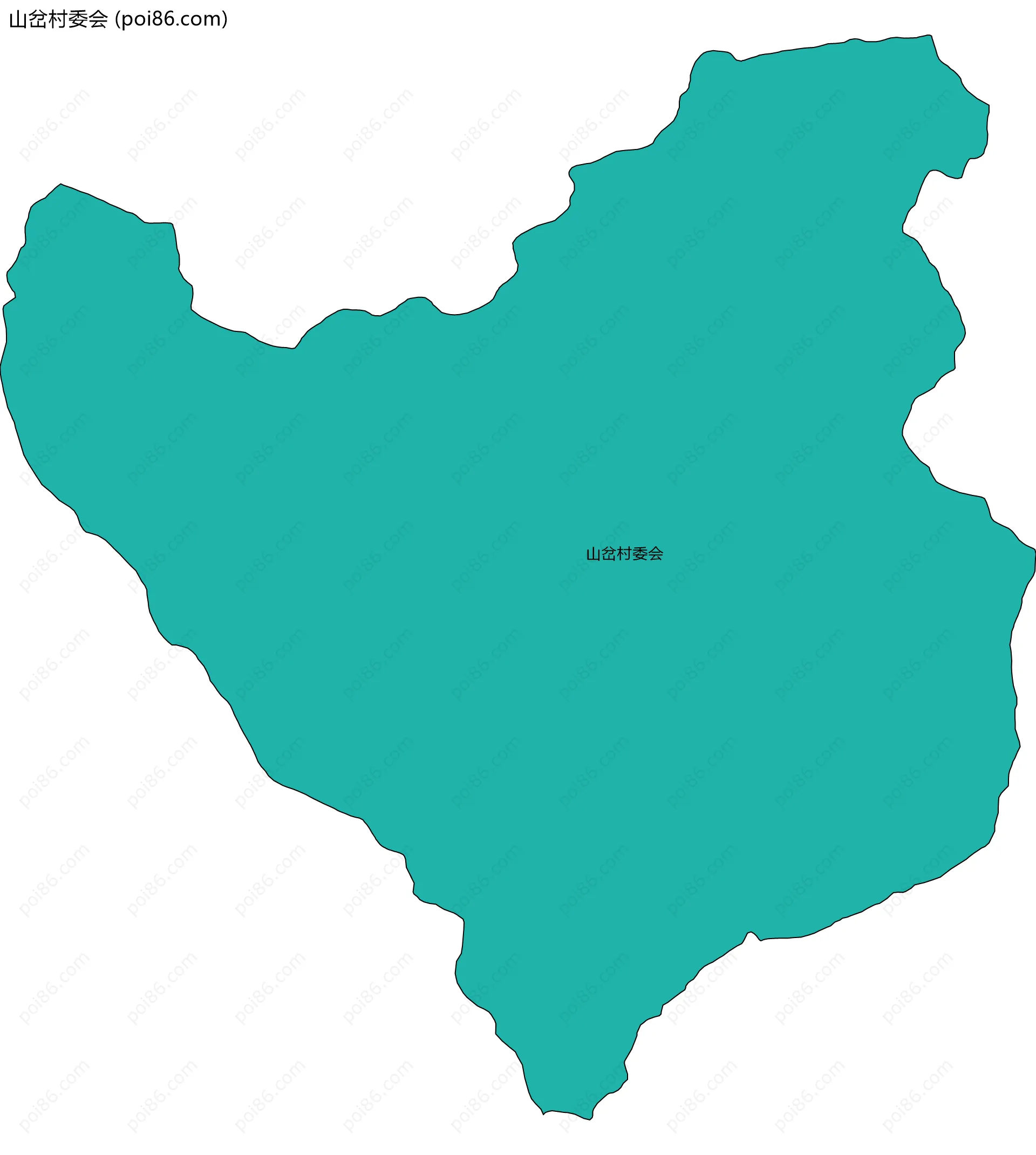 山岔村委会边界地图