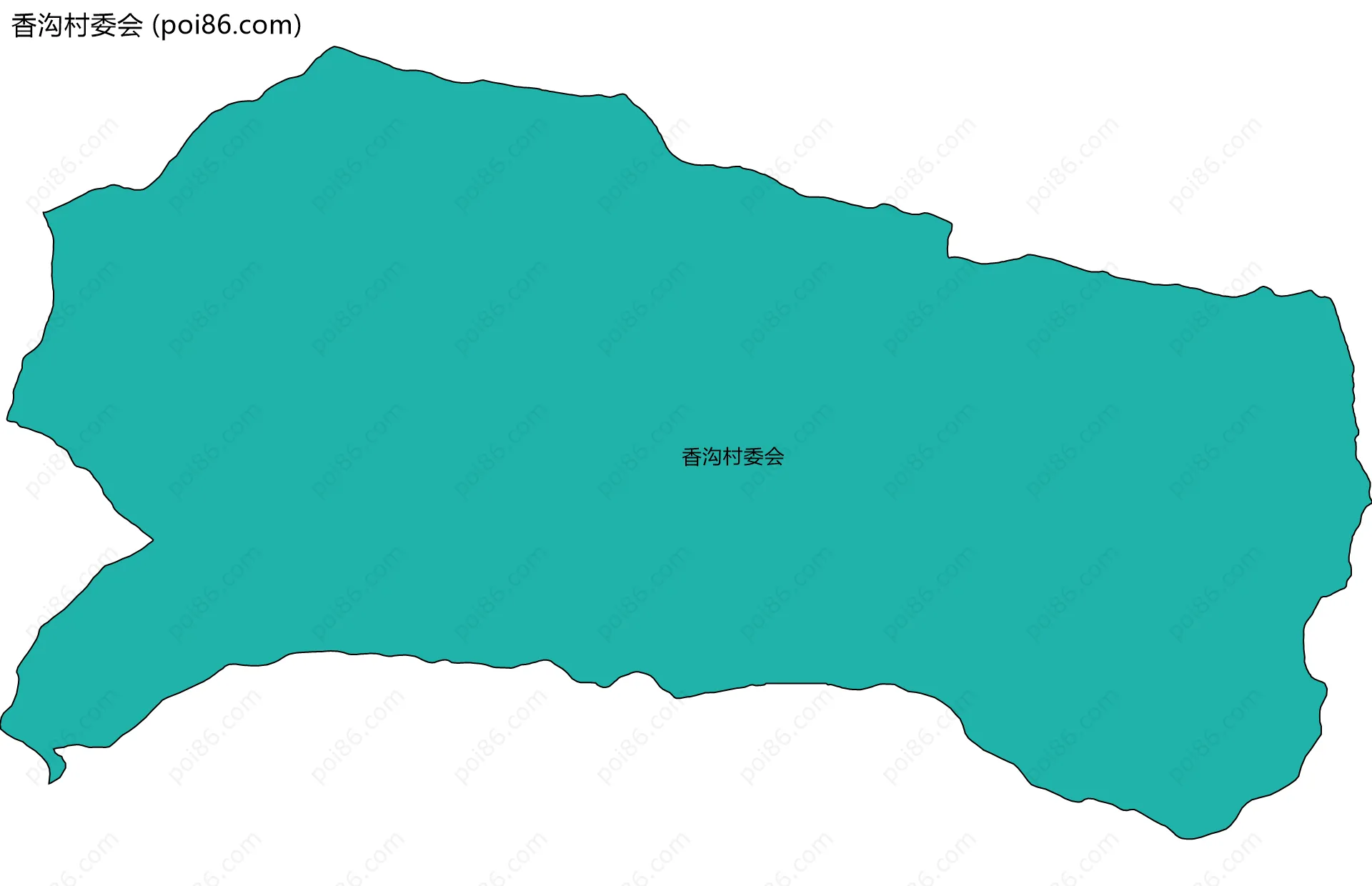 香沟村委会边界地图
