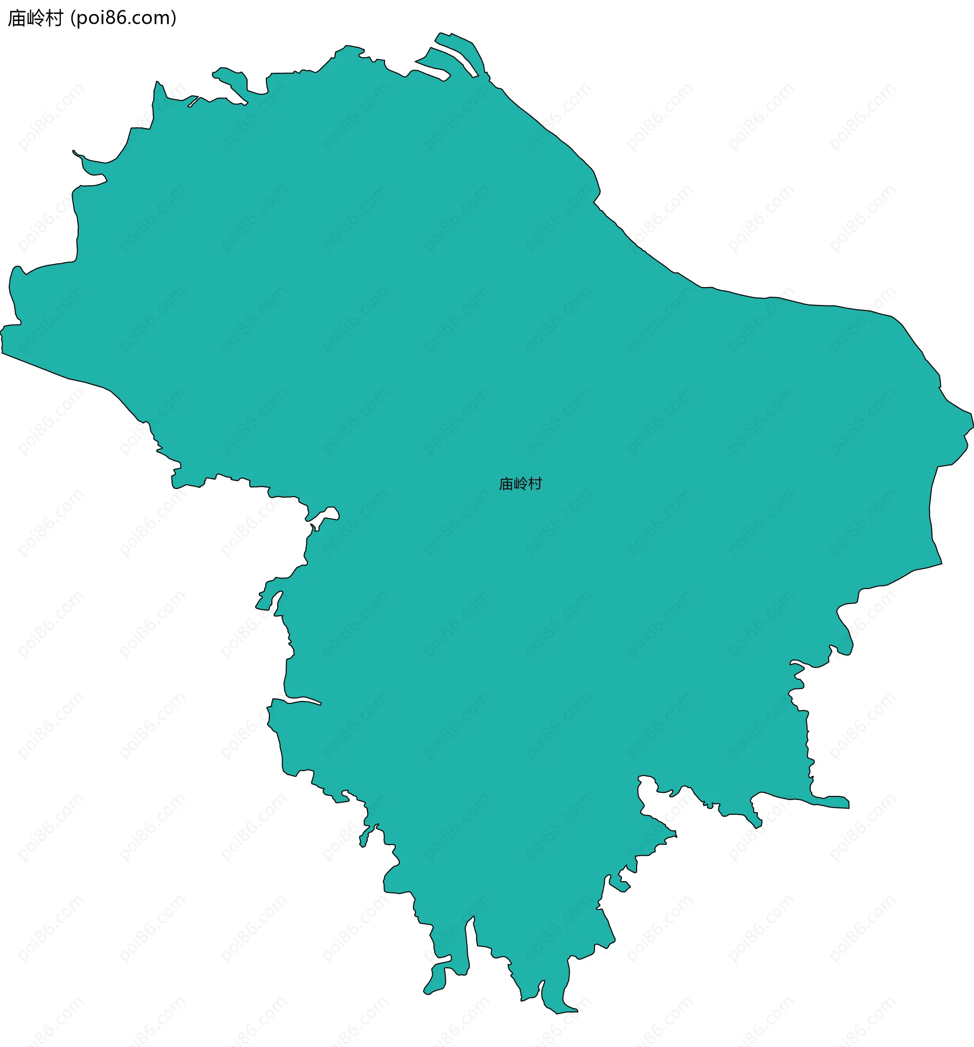 庙岭村边界地图