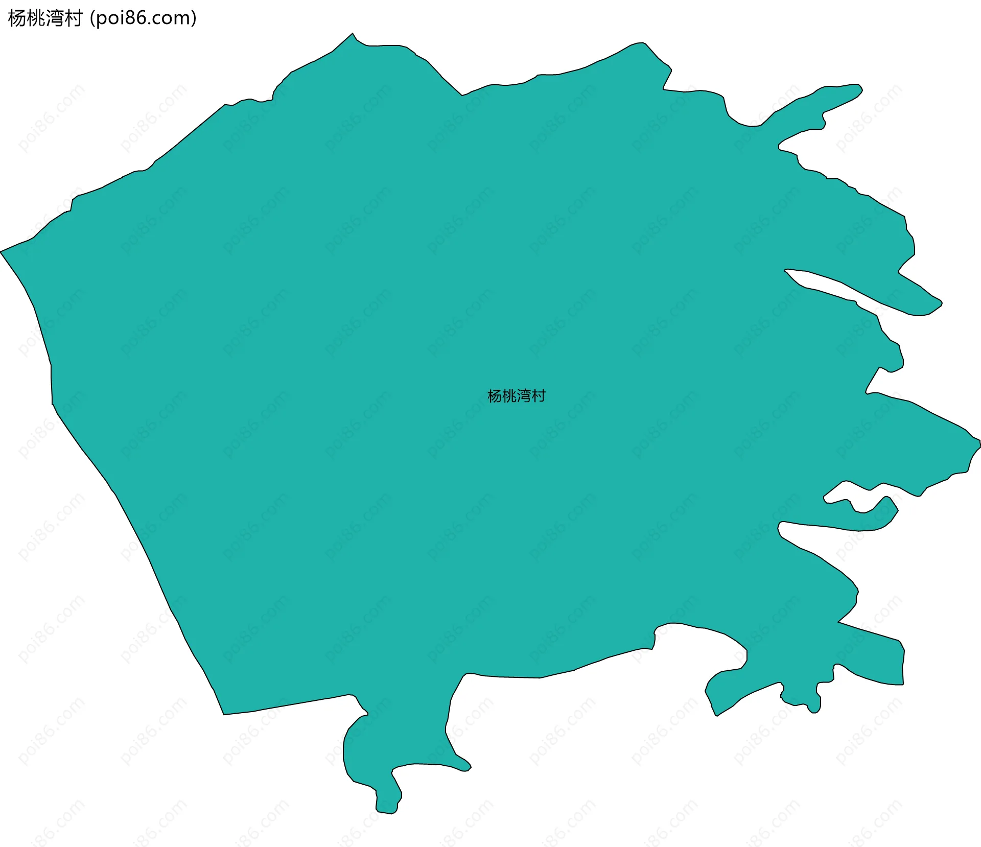 杨桃湾村边界地图