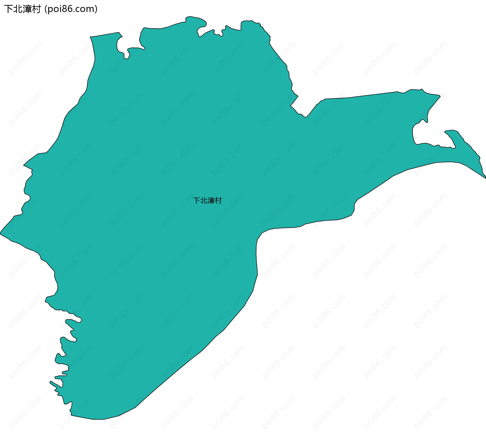 下北漳村边界地图