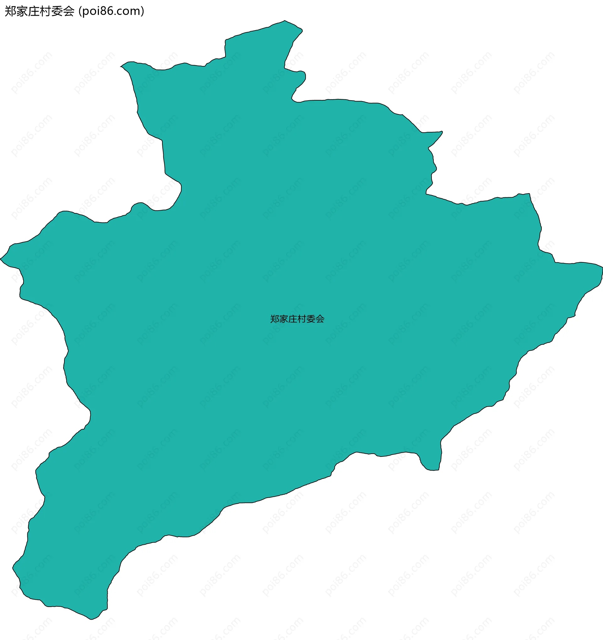郑家庄村委会边界地图
