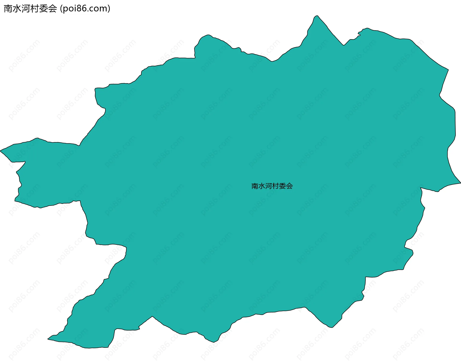 南水河村委会边界地图