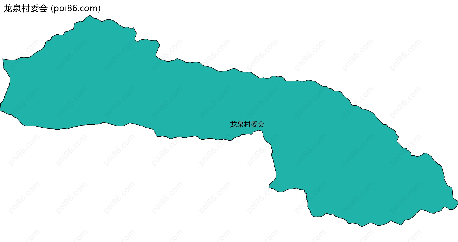 龙泉村委会边界地图