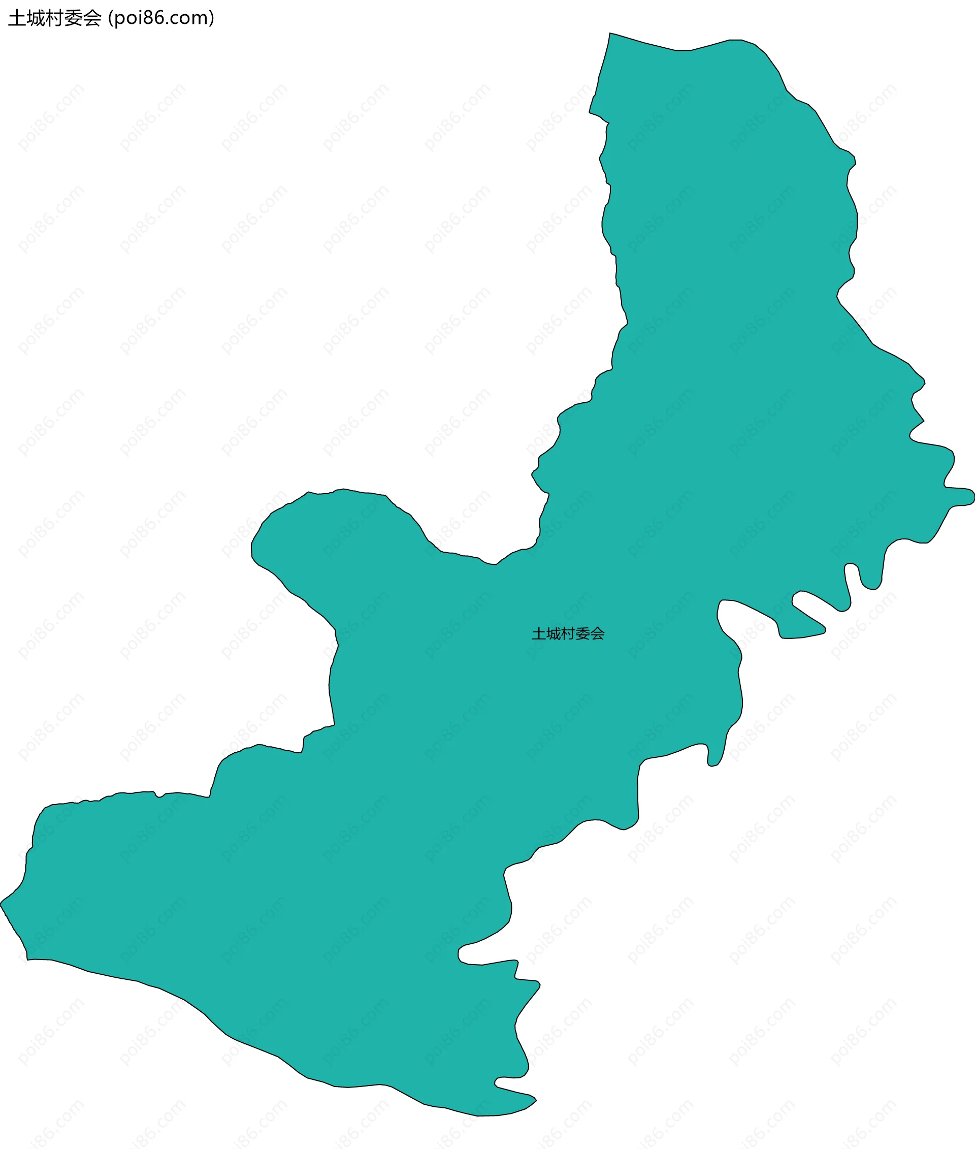 土城村委会边界地图