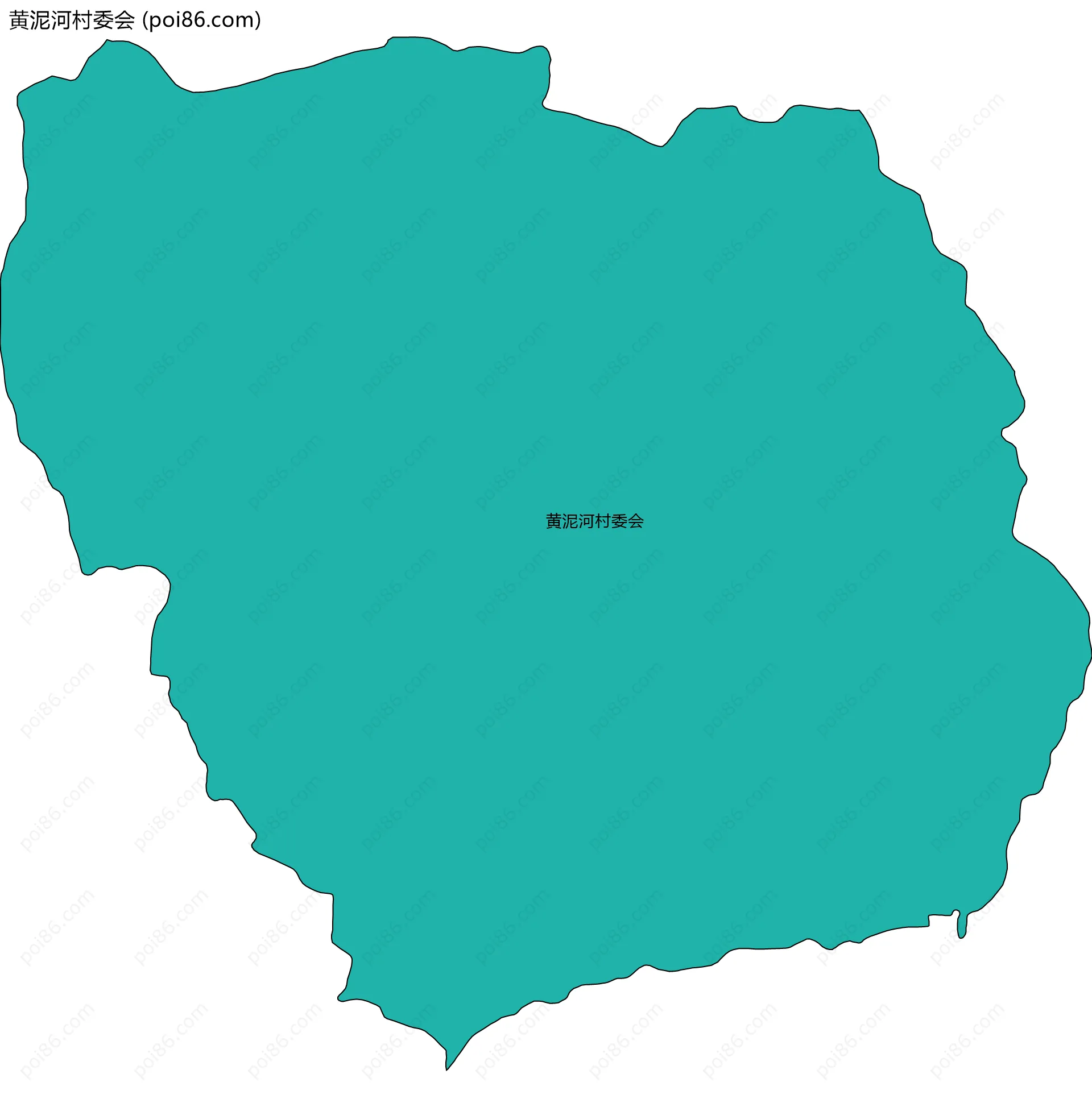 黄泥河村委会边界地图