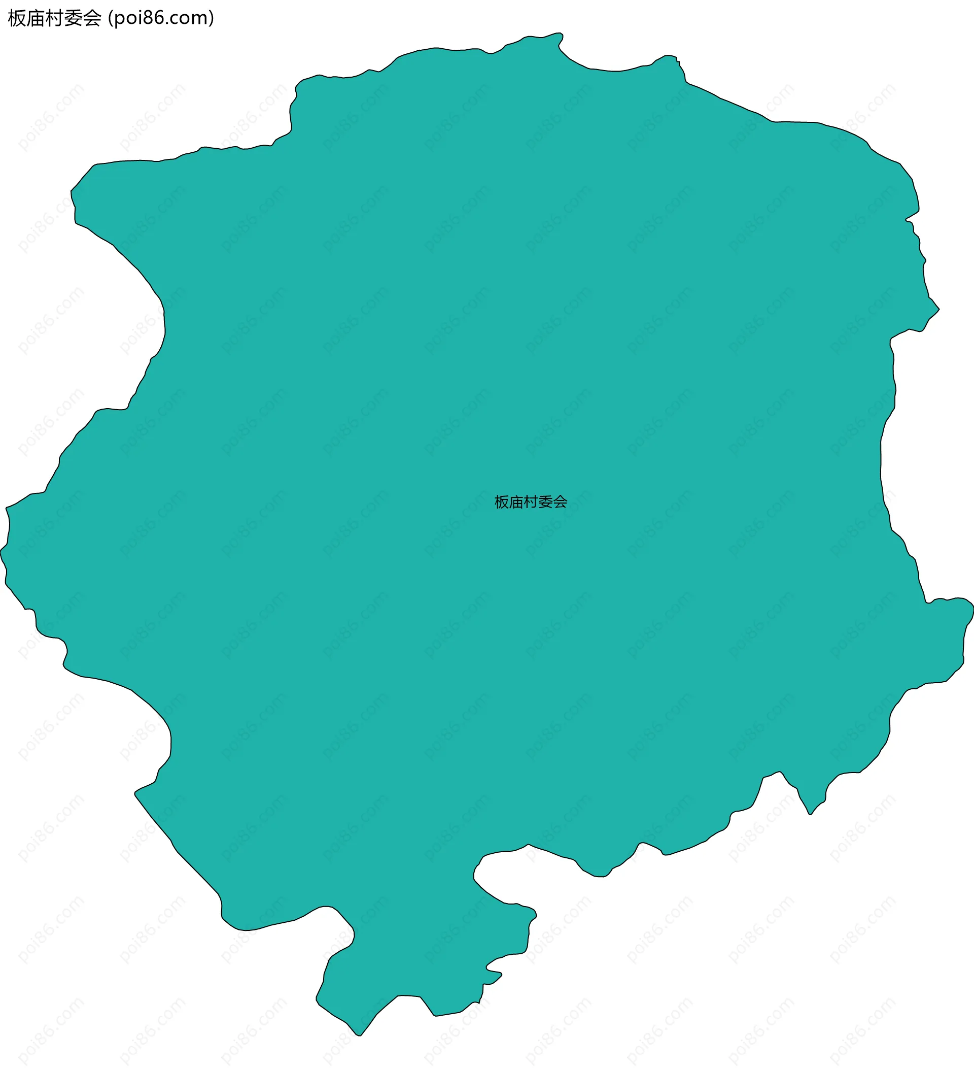 板庙村委会边界地图