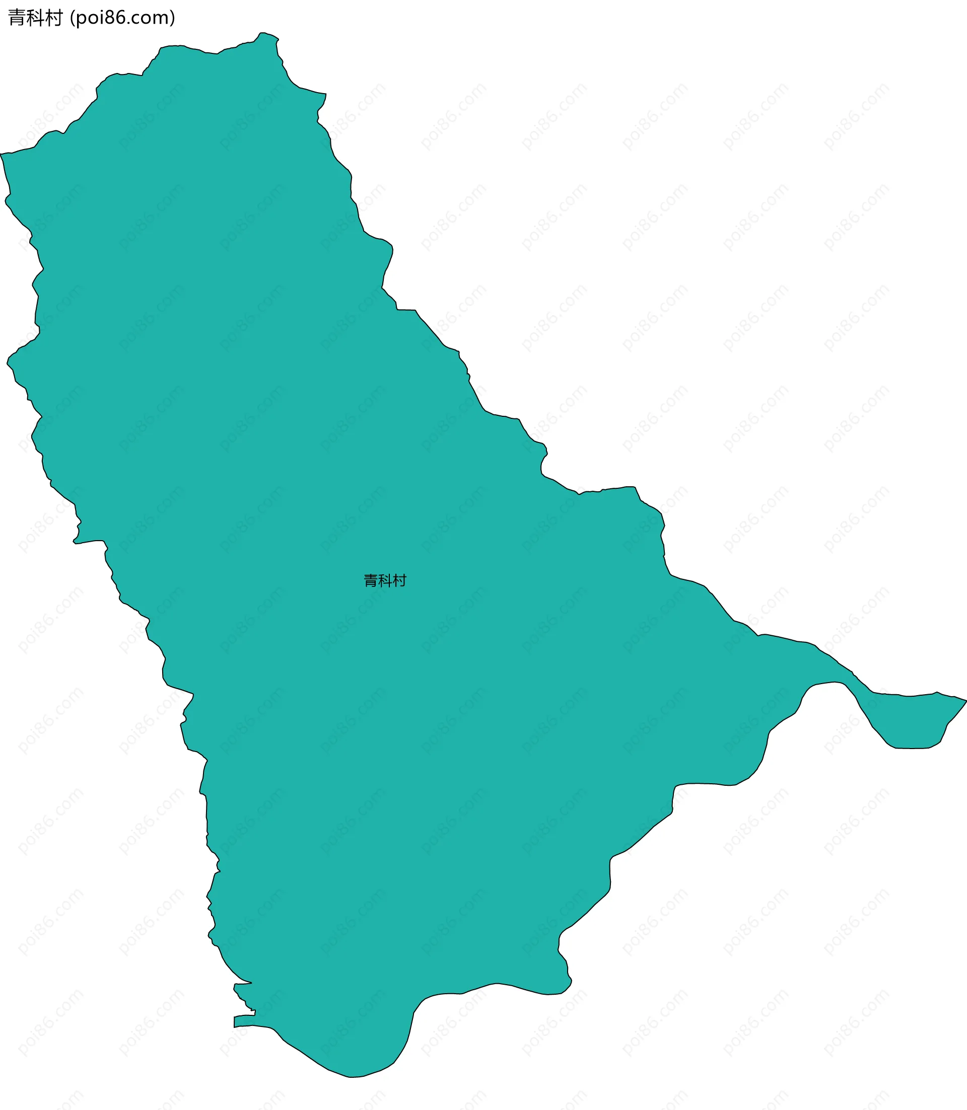 青科村边界地图