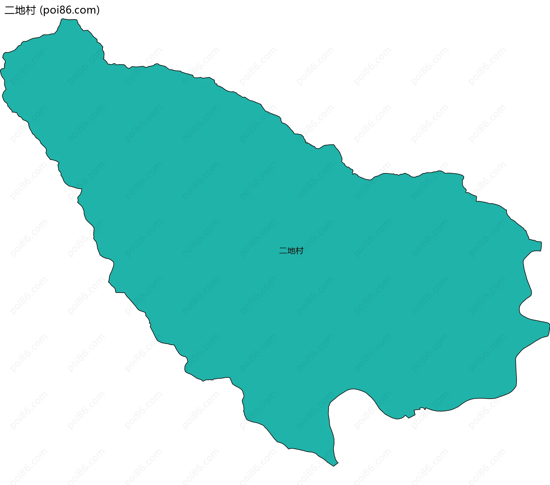 二地村边界地图