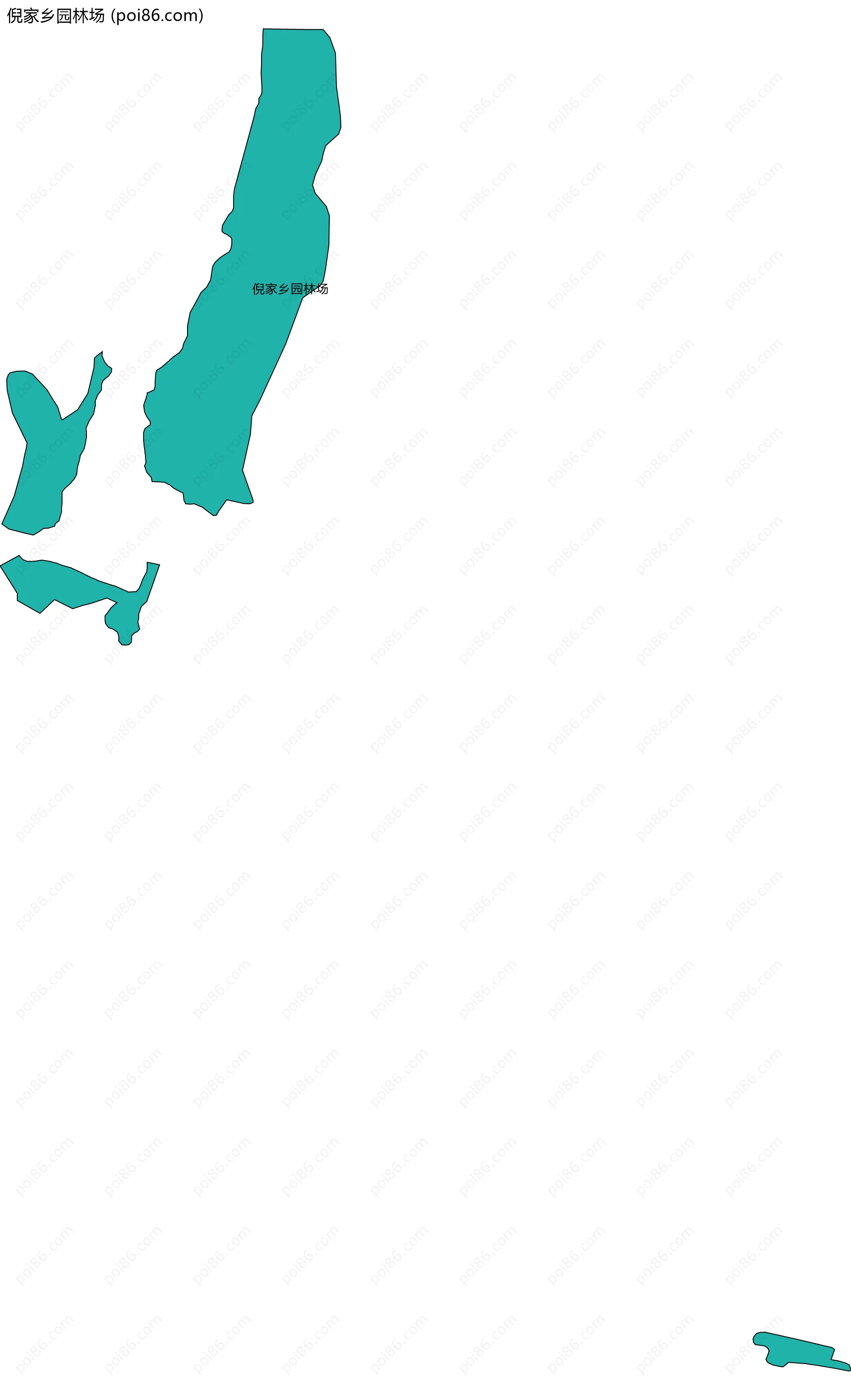 倪家乡园林场边界地图