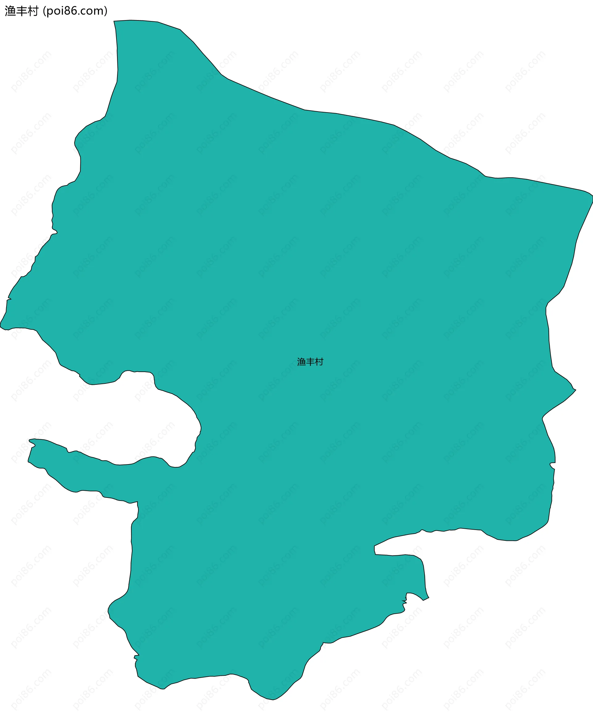 渔丰村边界地图