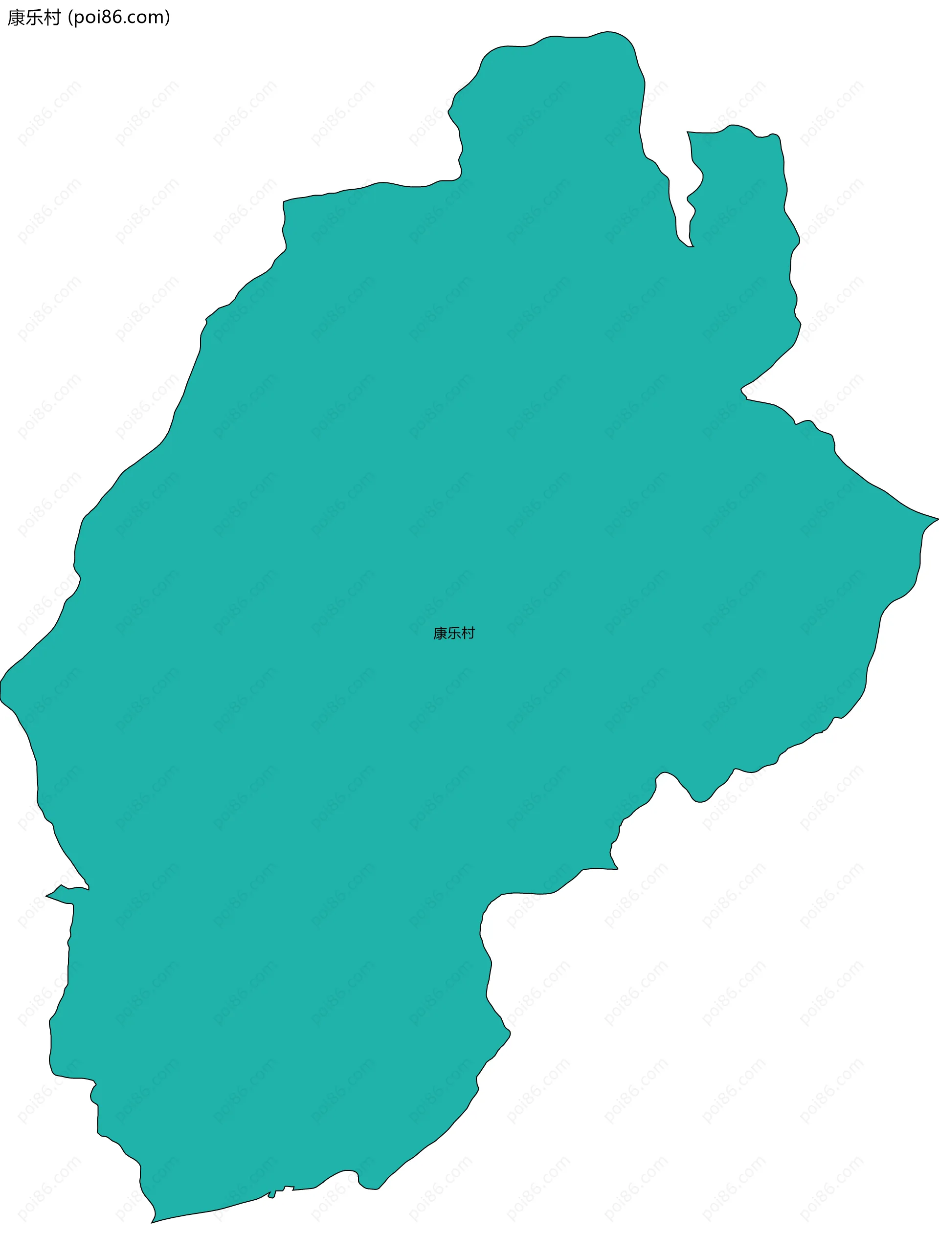 康乐村边界地图