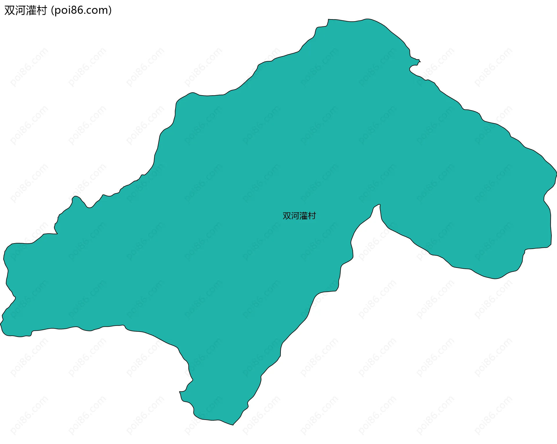 双河灌村边界地图