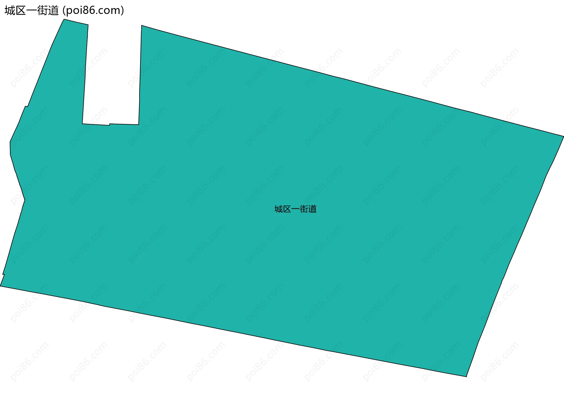 城区一街道边界地图