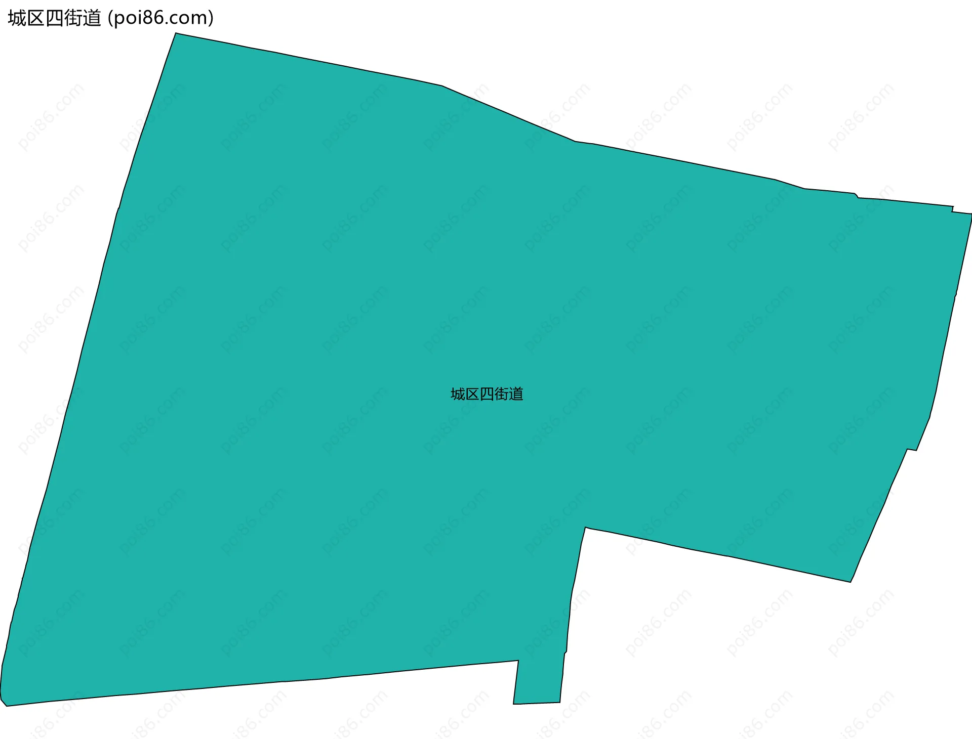 城区四街道边界地图