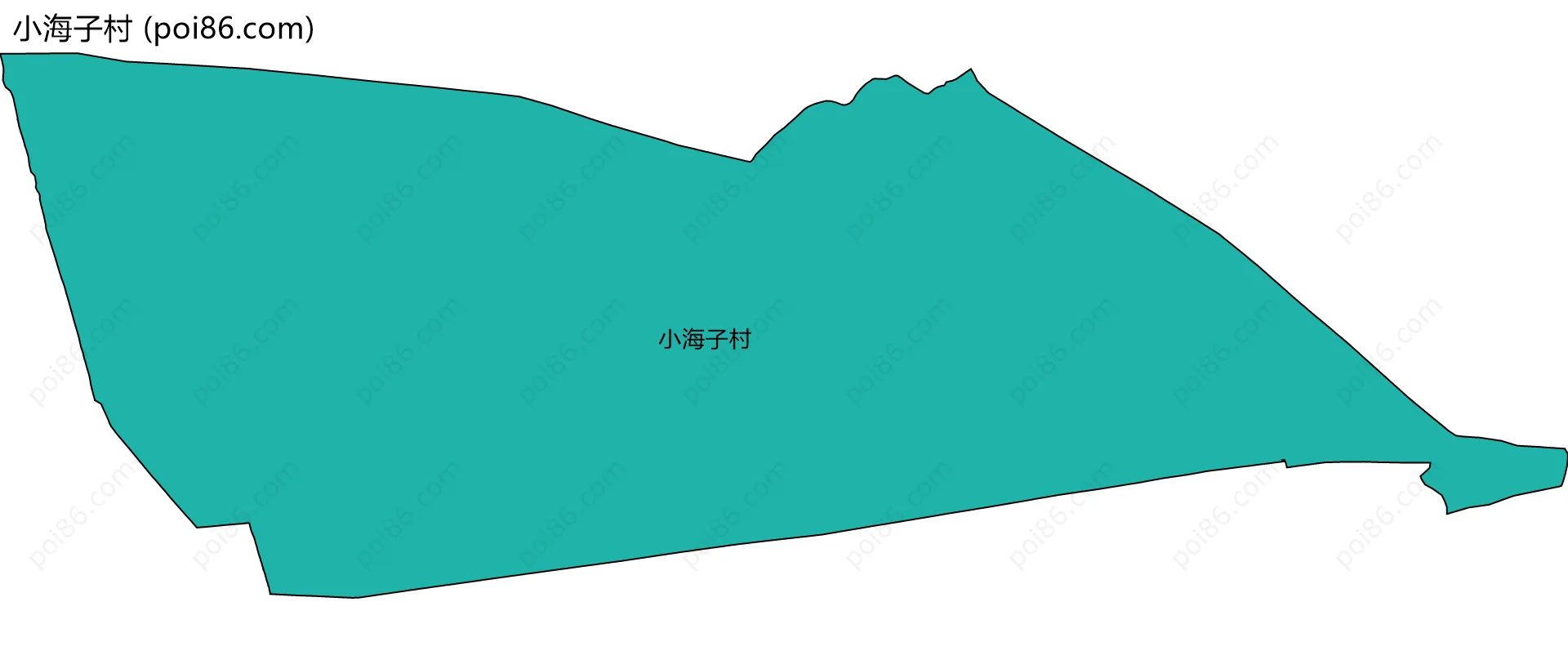 小海子村边界地图