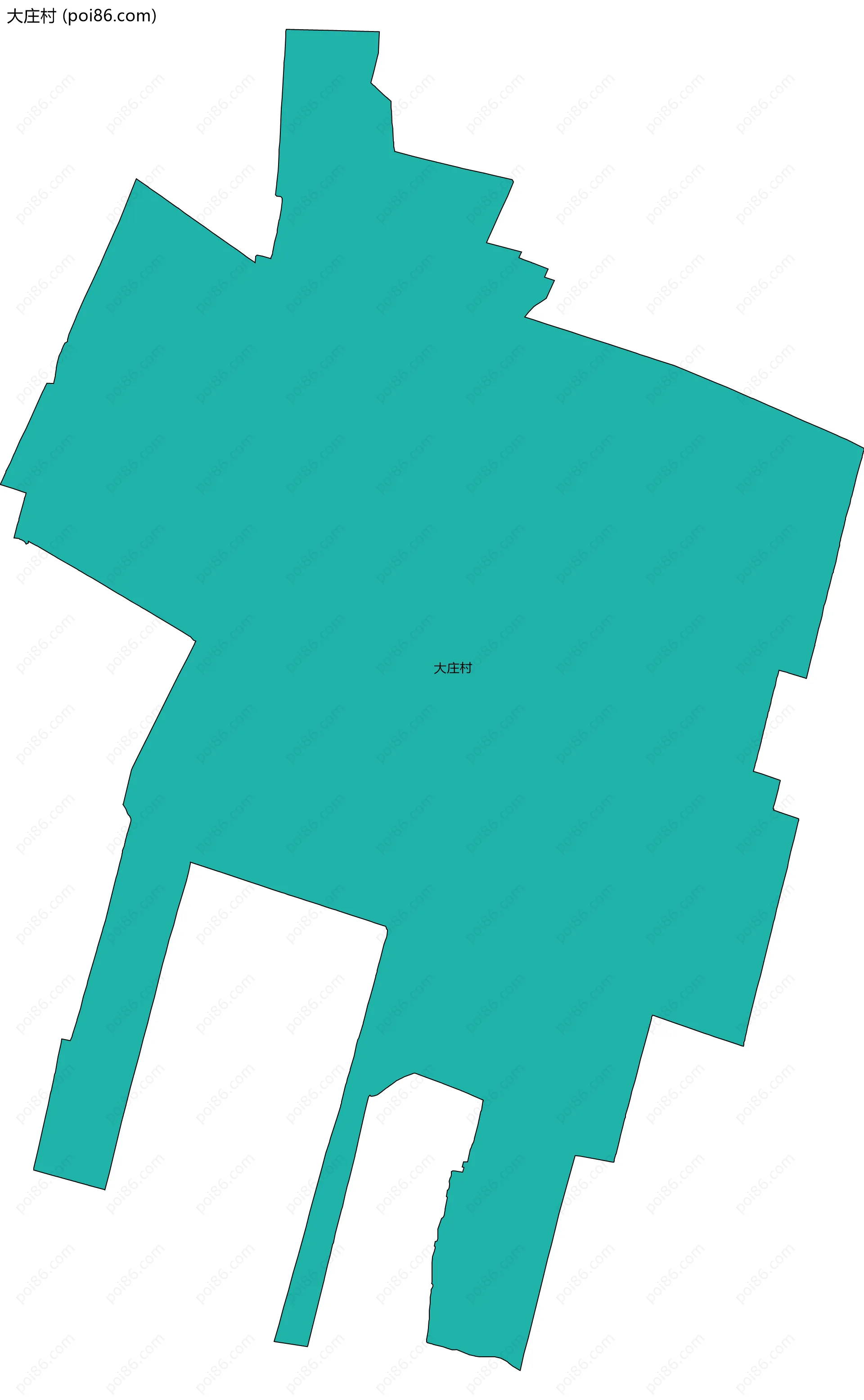 大庄村边界地图