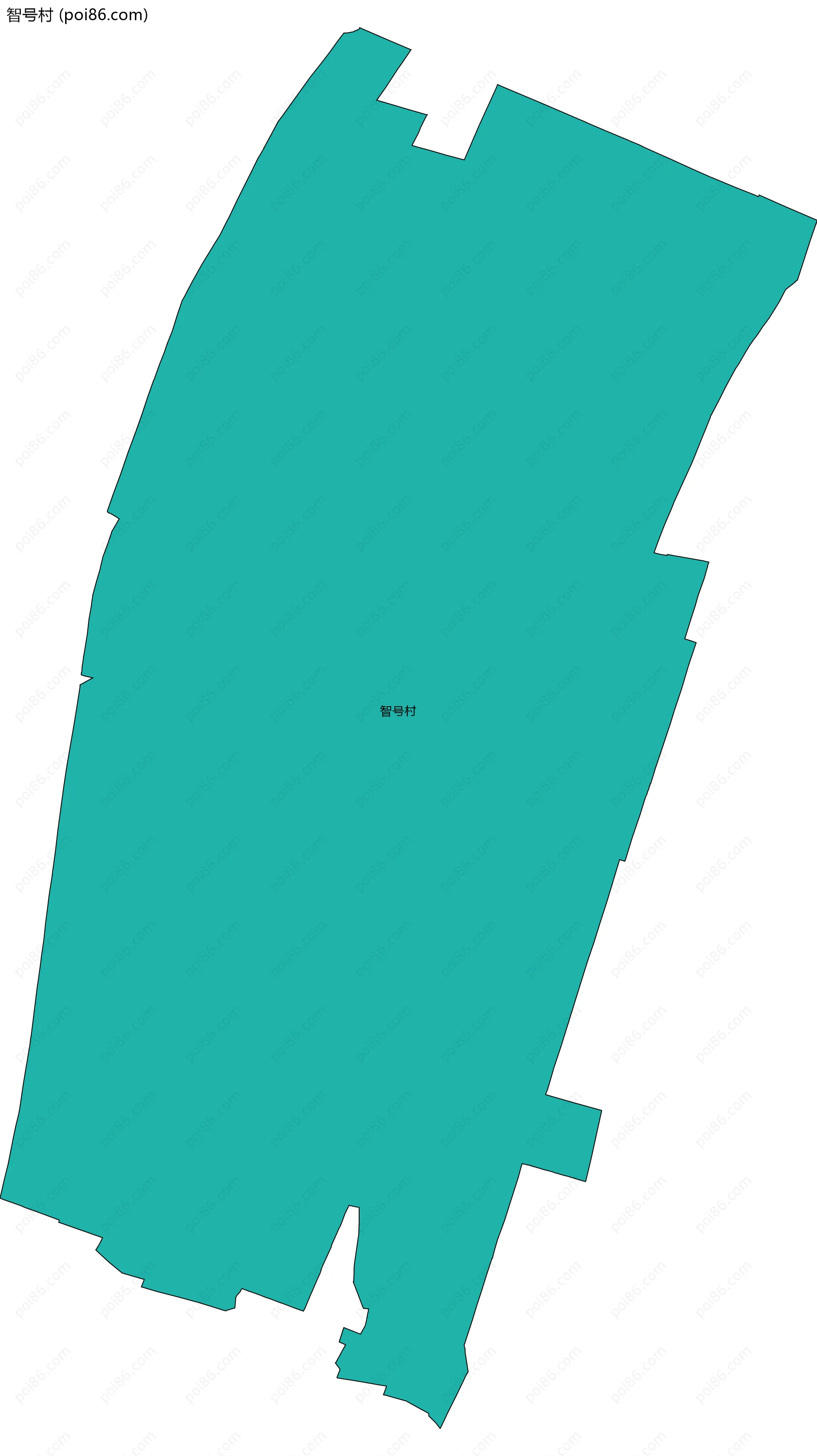 智号村边界地图