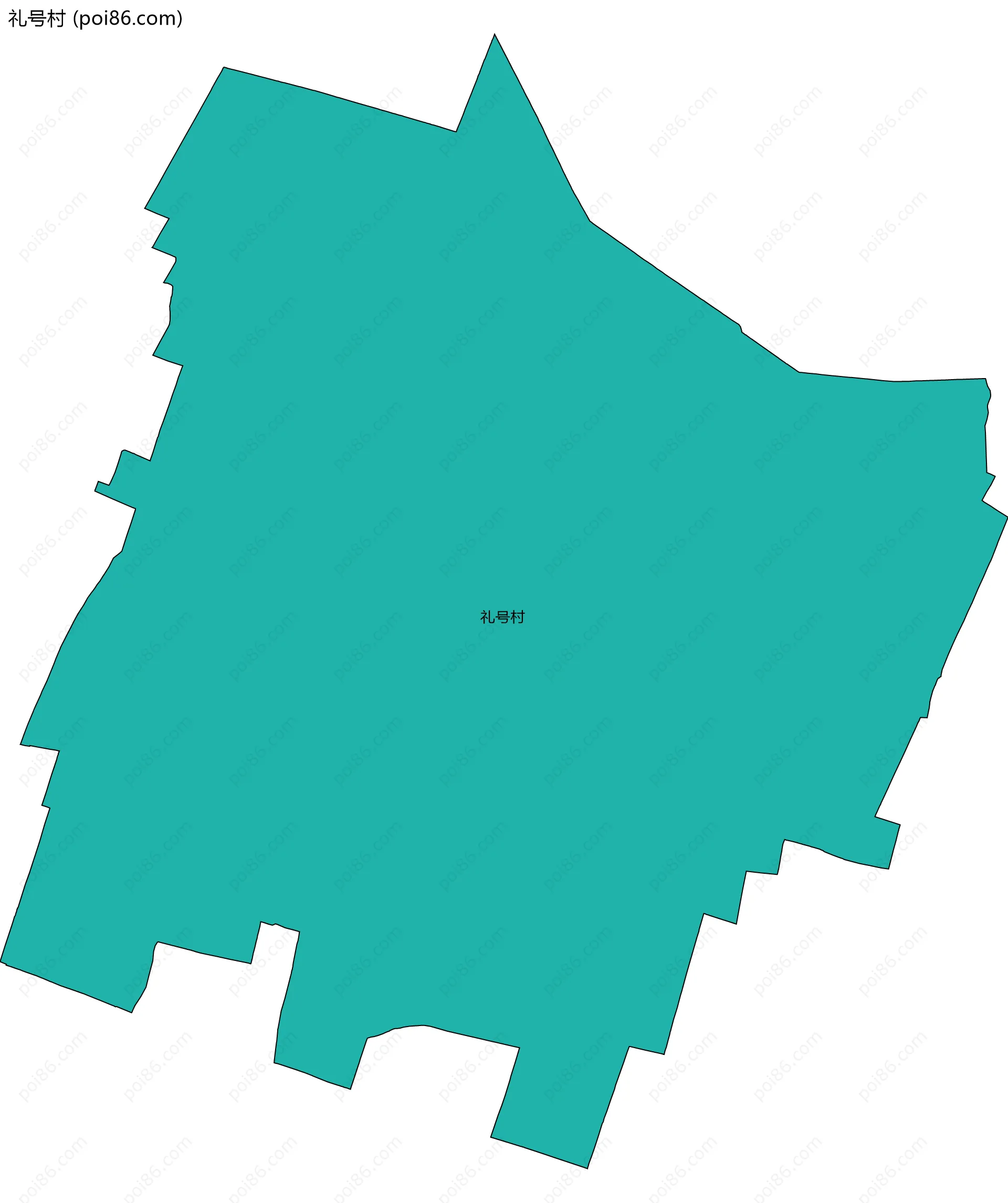 礼号村边界地图