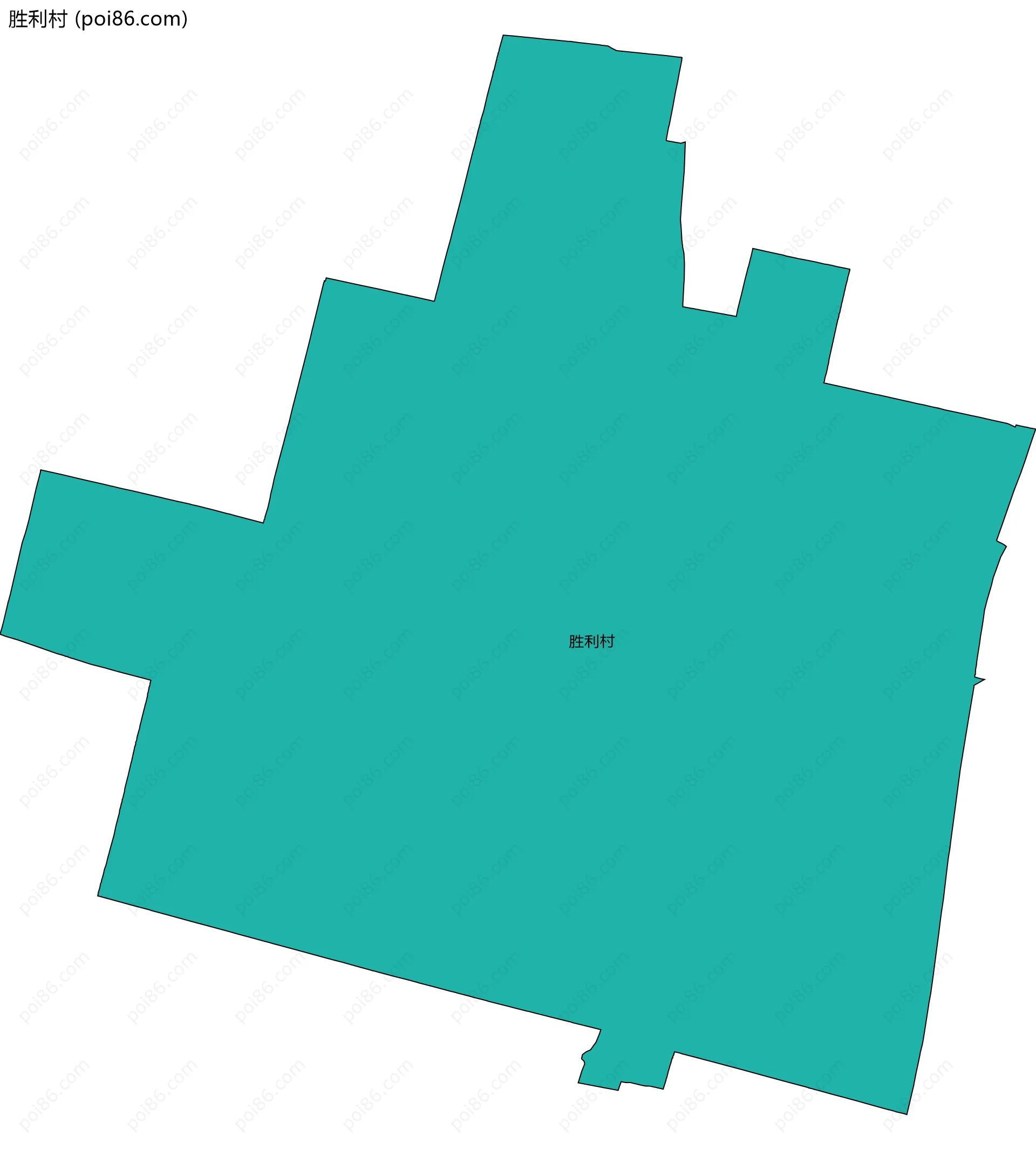 胜利村边界地图