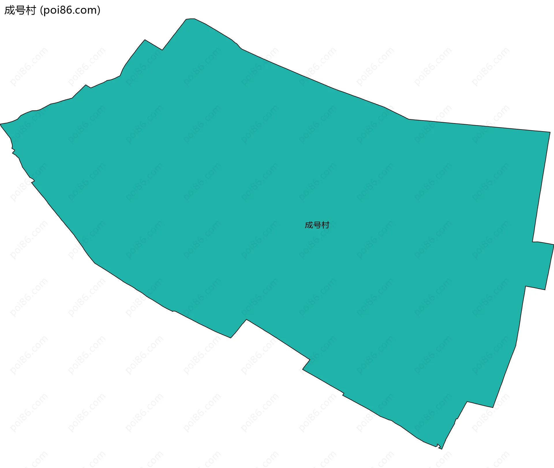 成号村边界地图