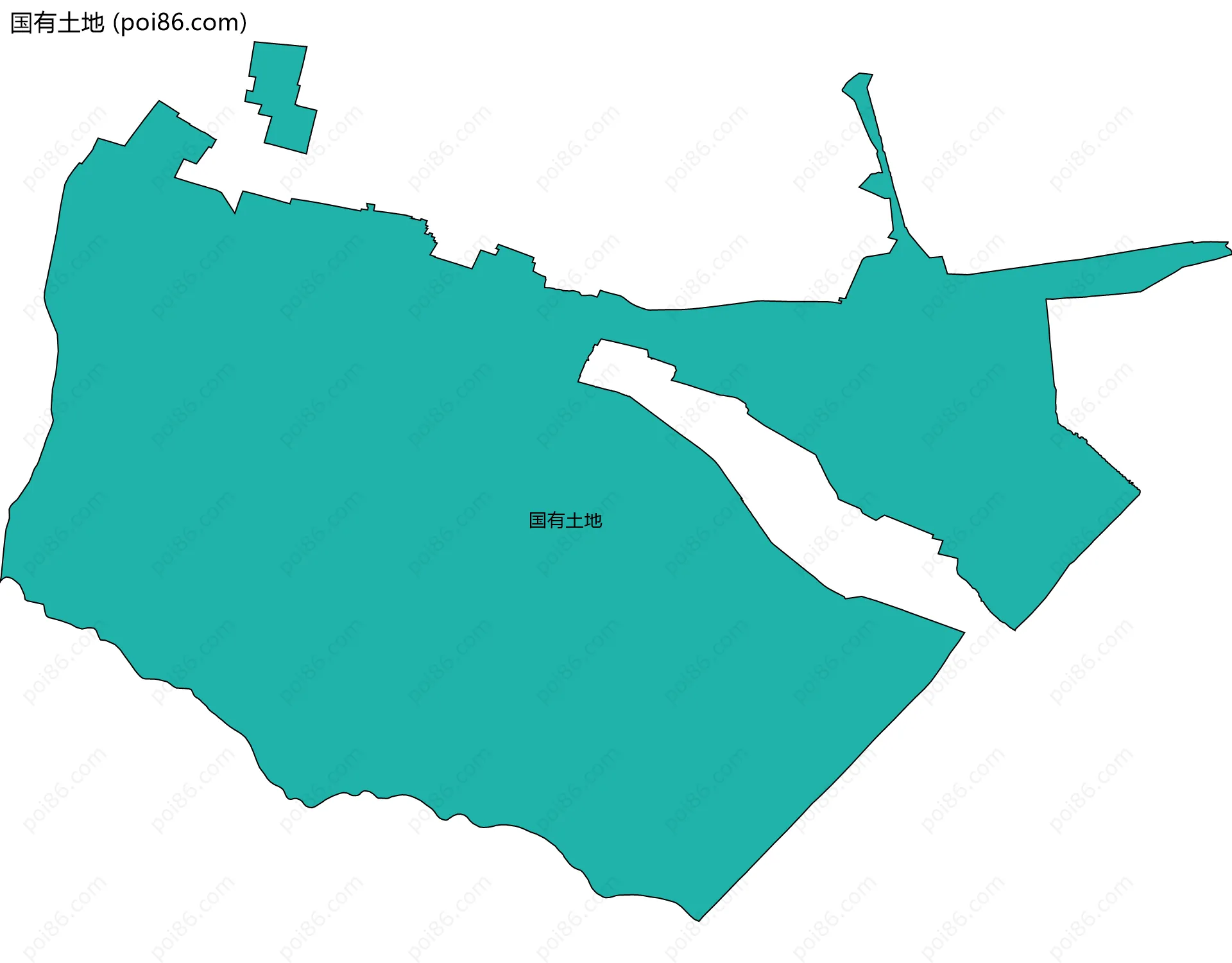 国有土地边界地图