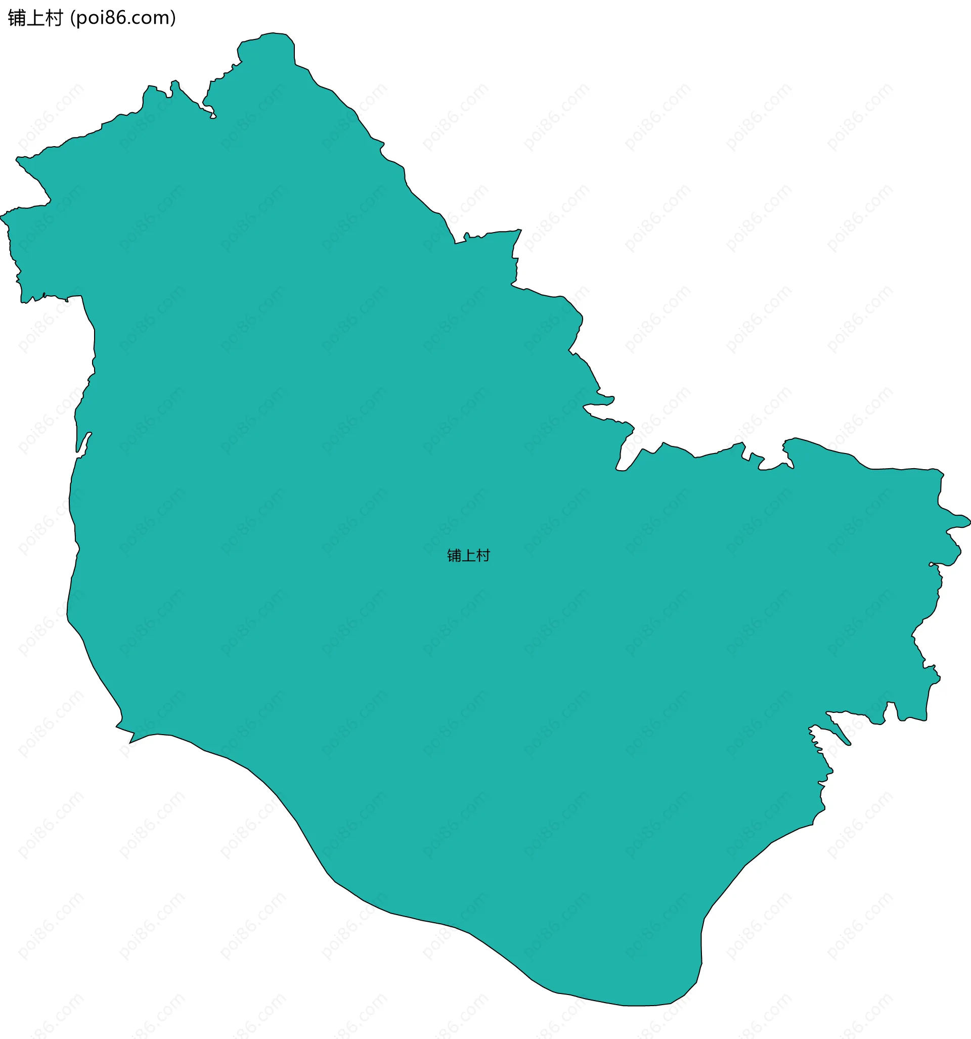 铺上村边界地图