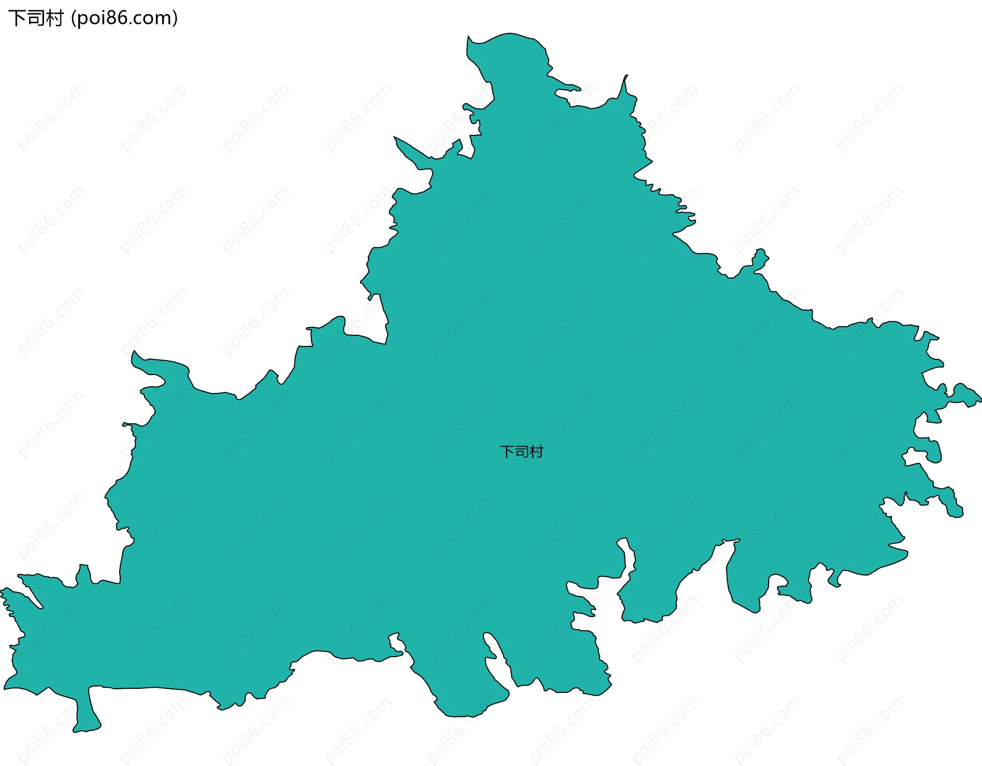下司村边界地图