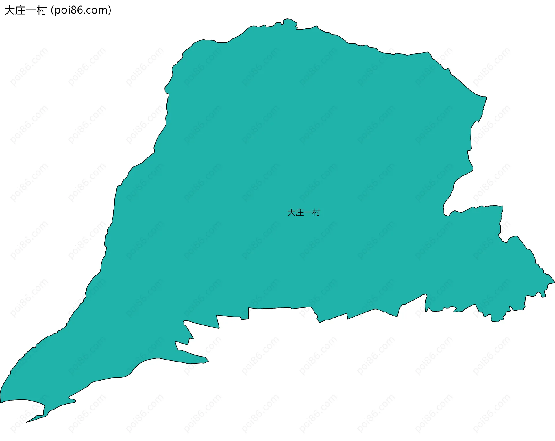 大庄一村边界地图