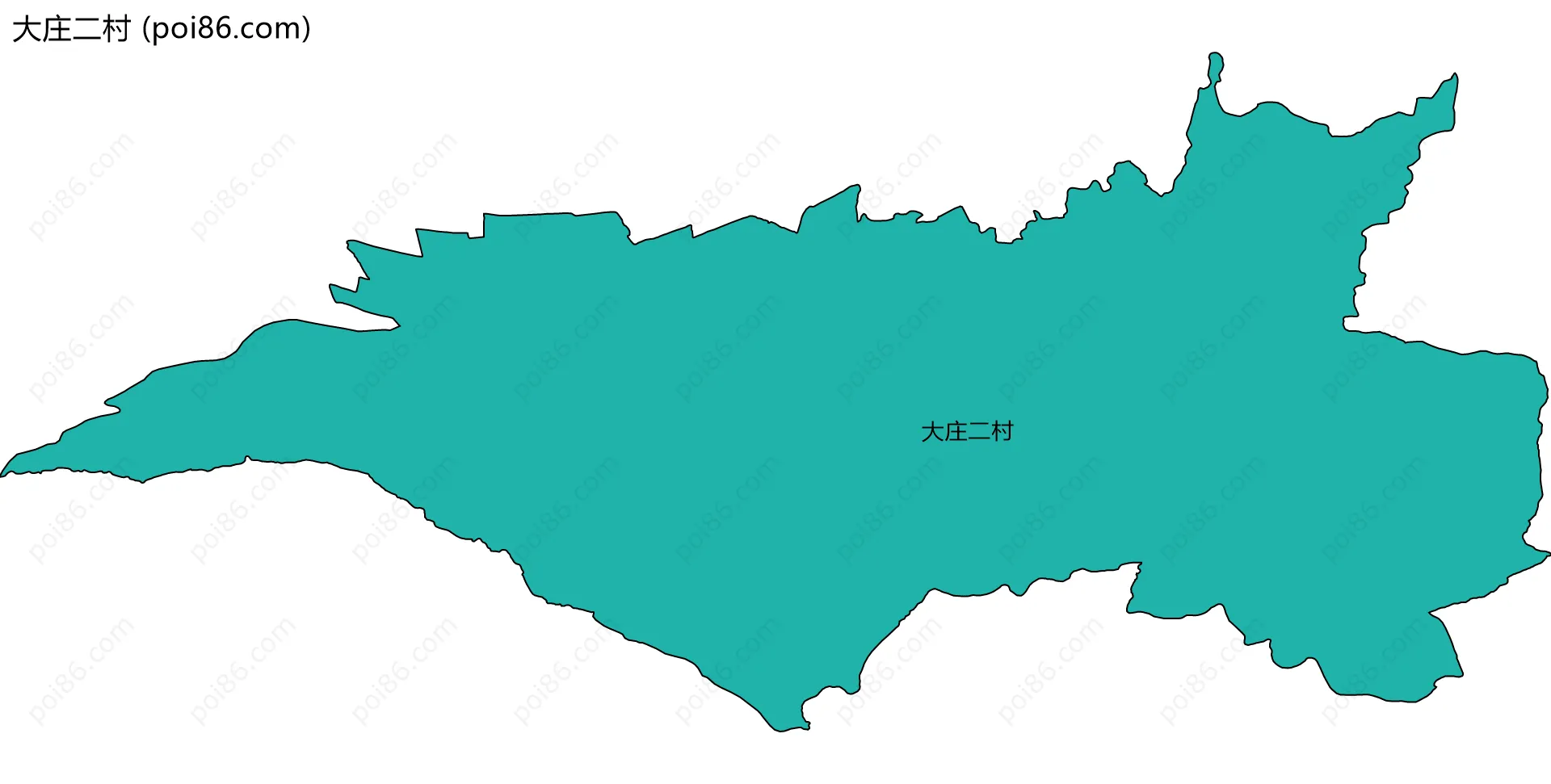 大庄二村边界地图