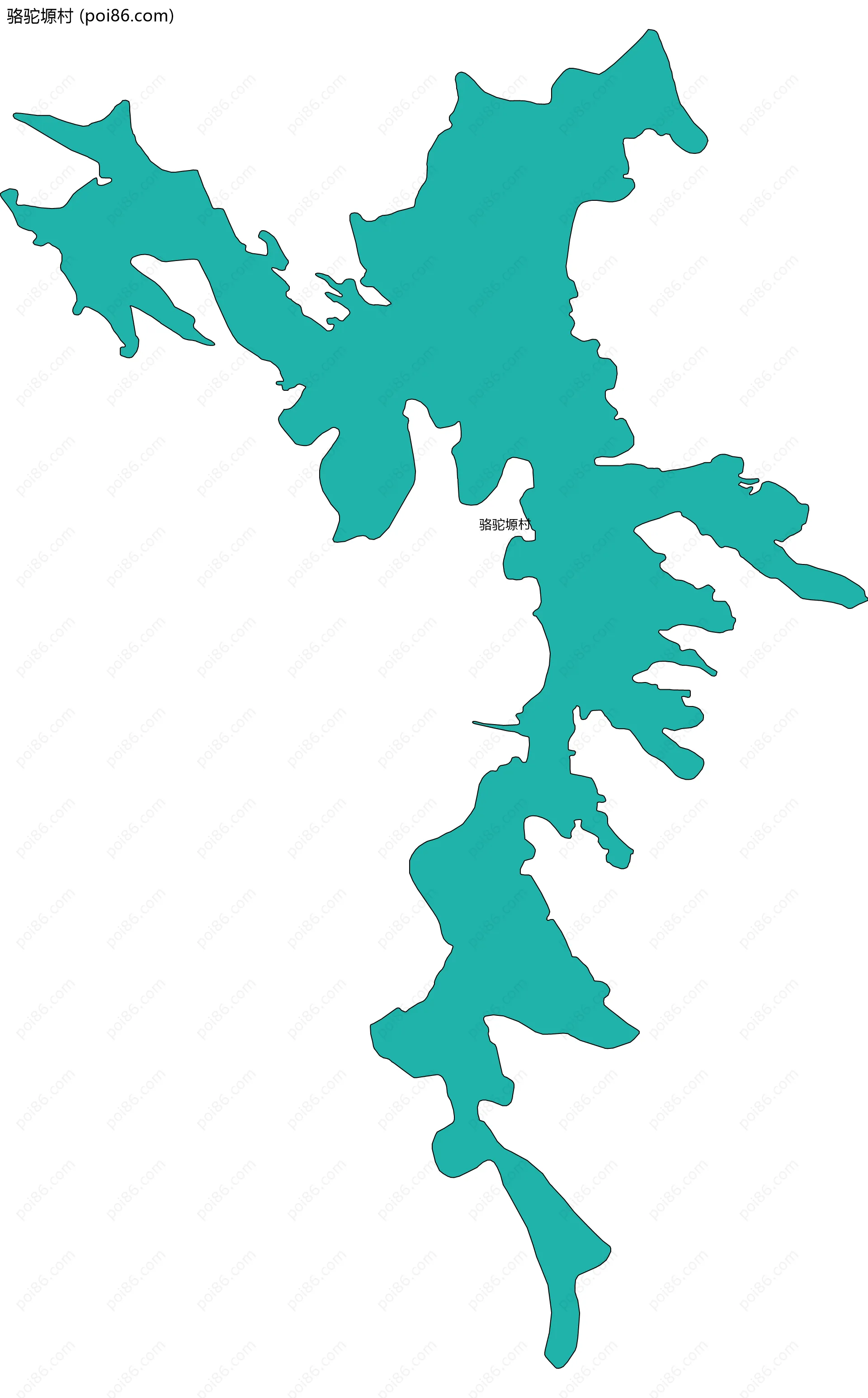 骆驼塬村边界地图