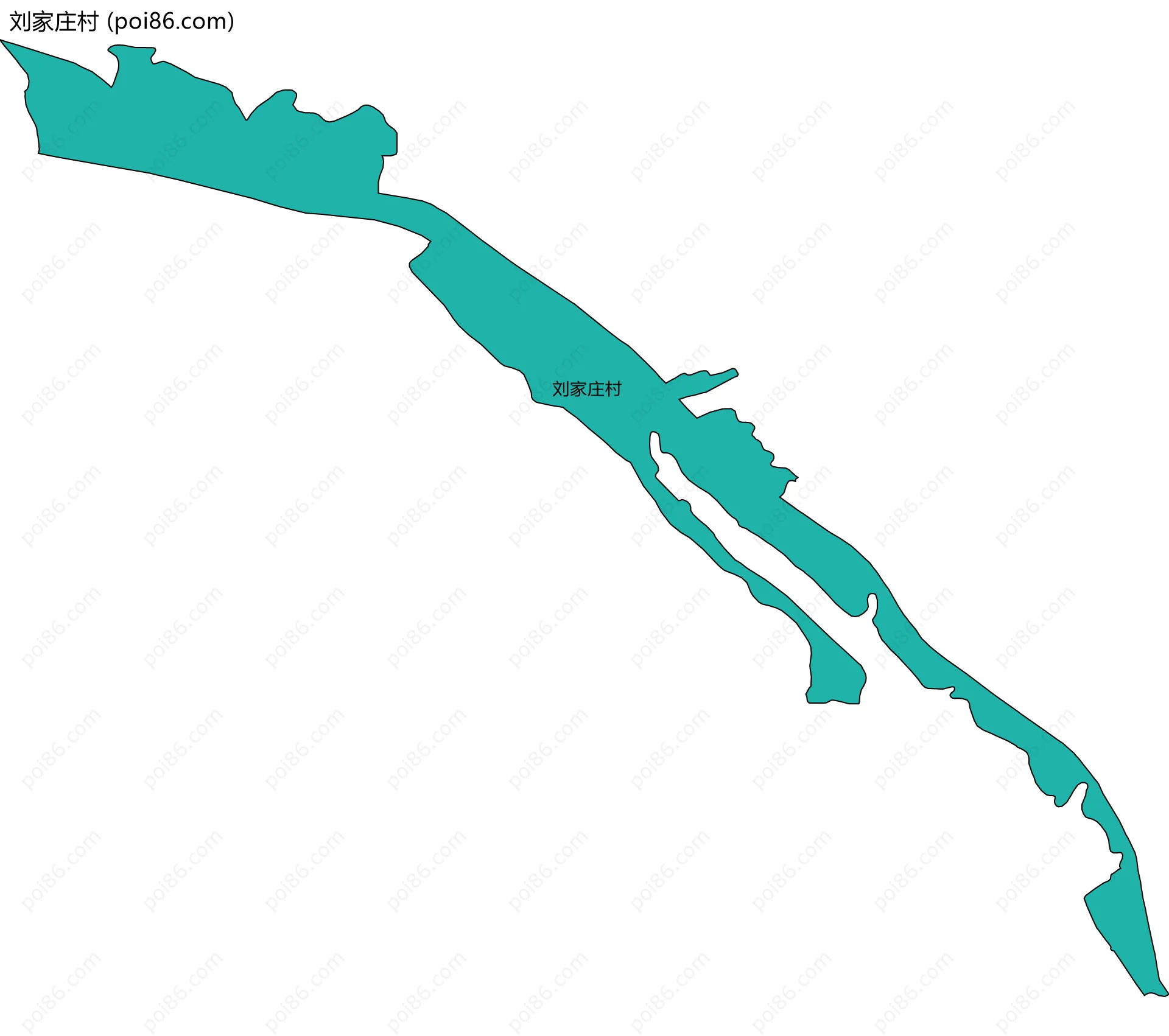 刘家庄村边界地图