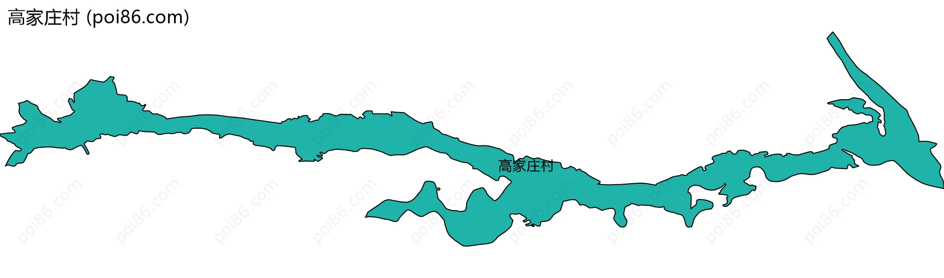 高家庄村边界地图