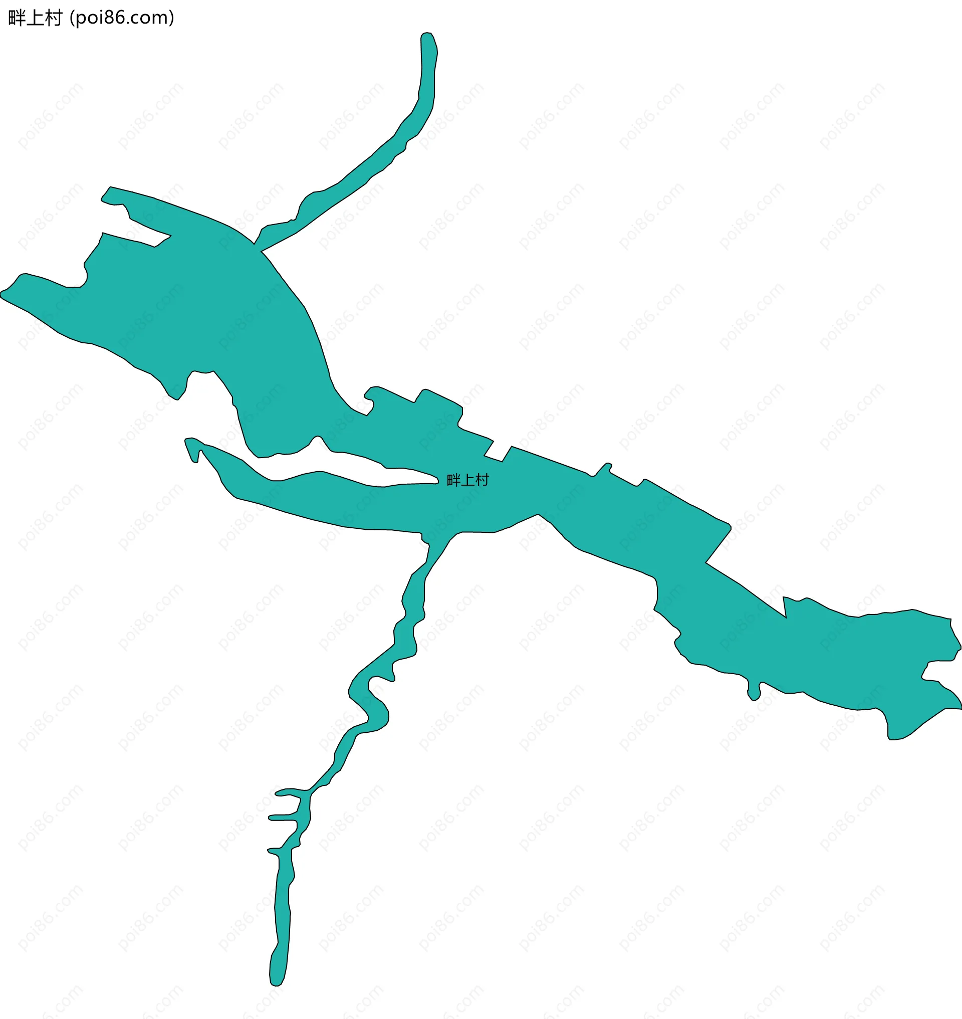 畔上村边界地图