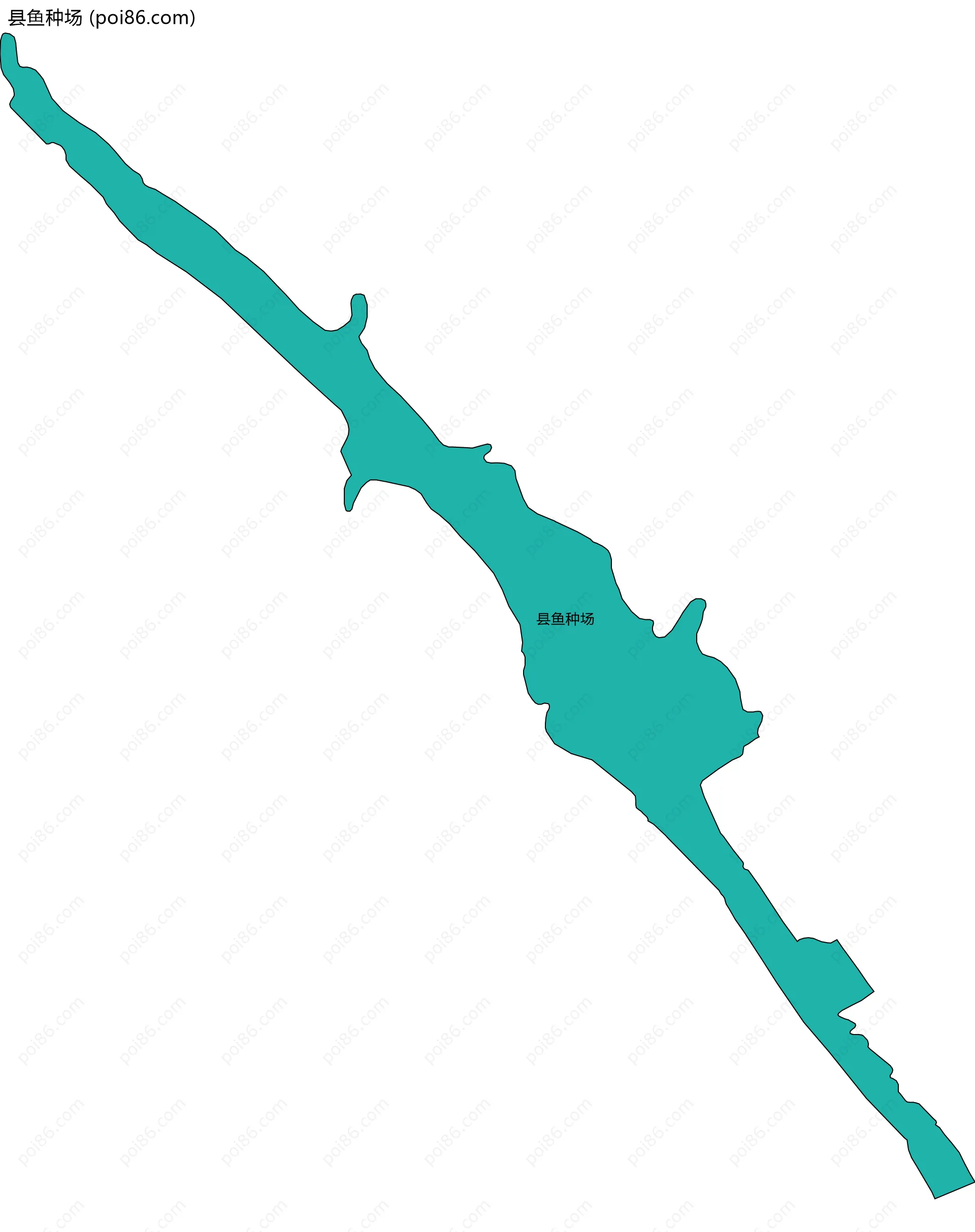 县鱼种场边界地图