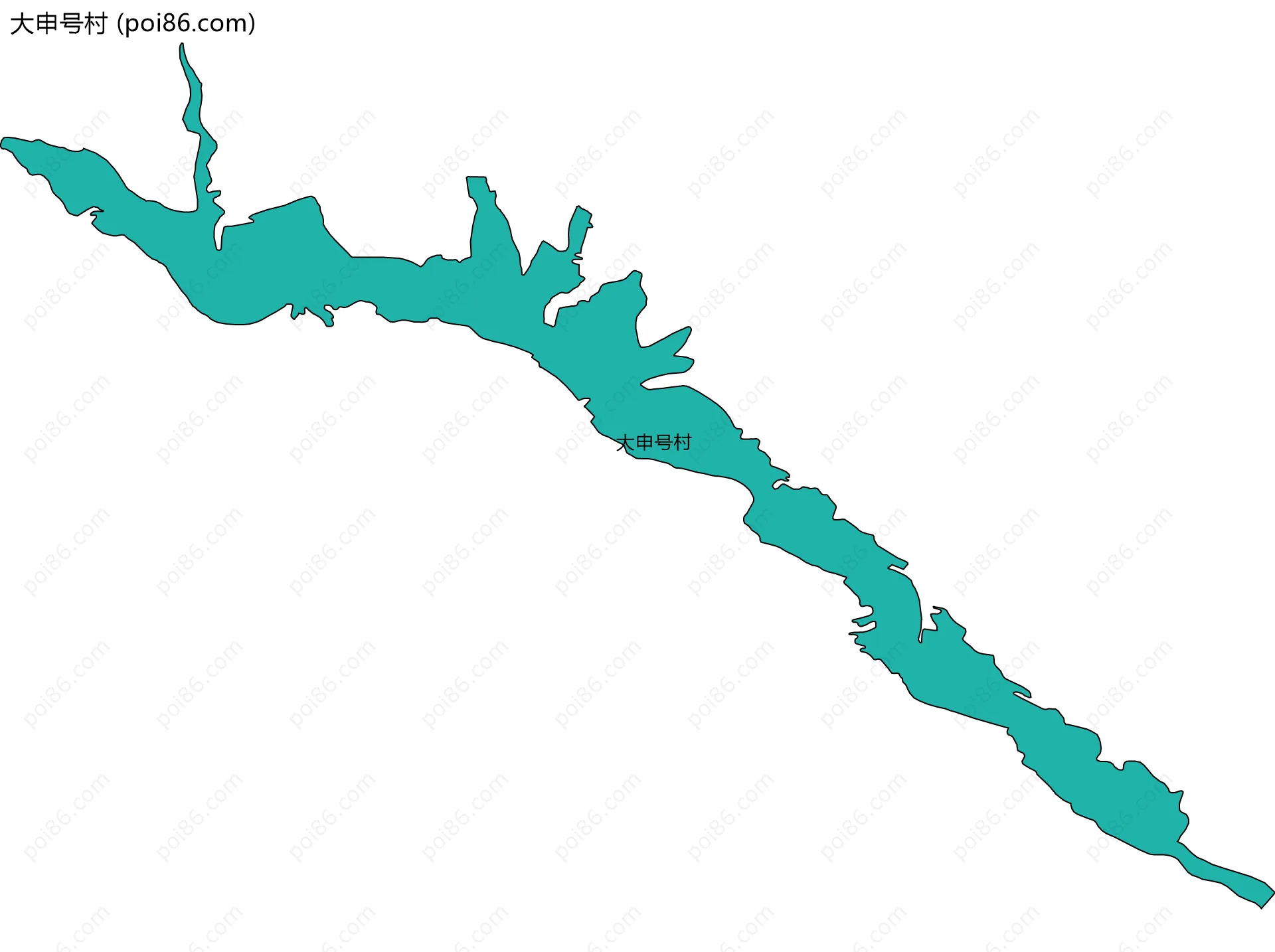 大申号村边界地图