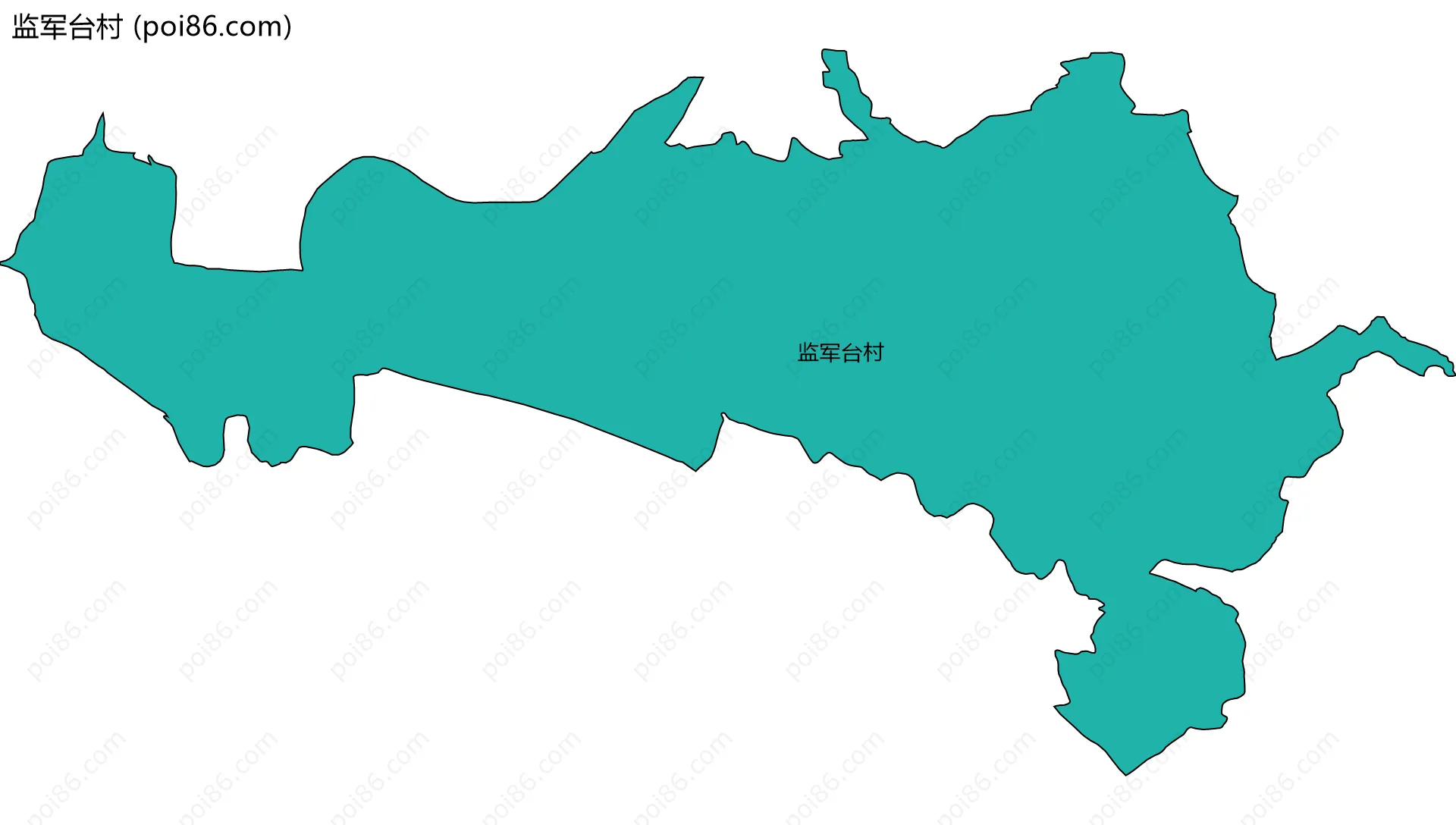 监军台村边界地图