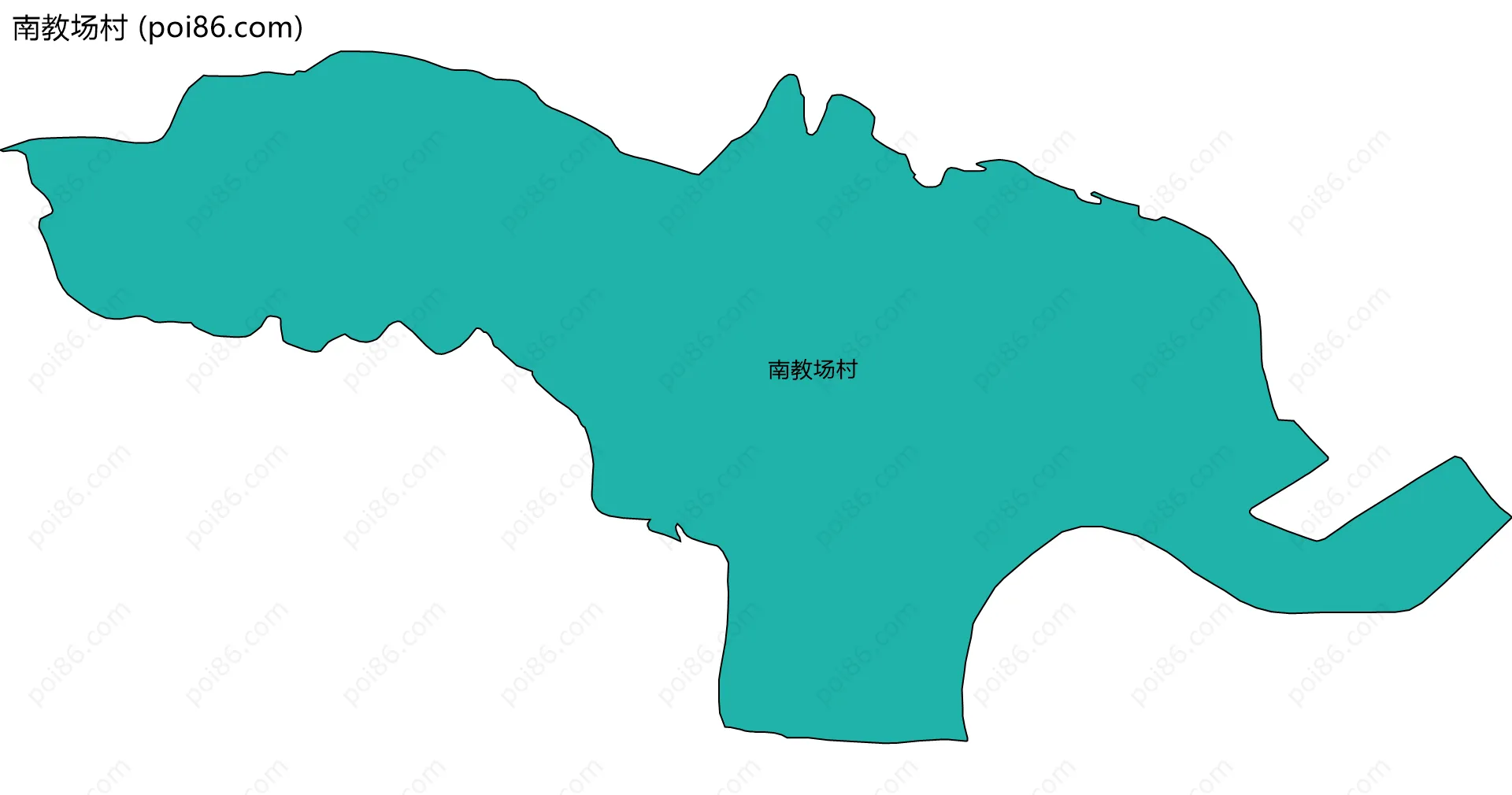 南教场村边界地图