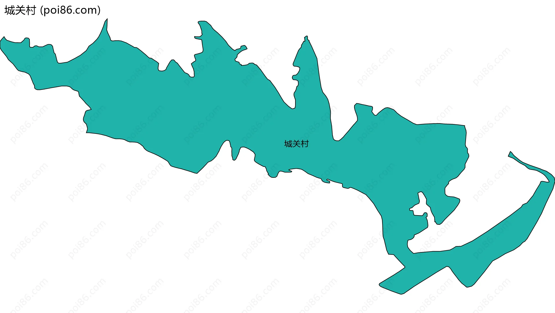 城关村边界地图