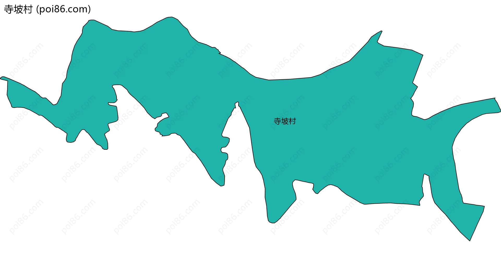 寺坡村边界地图