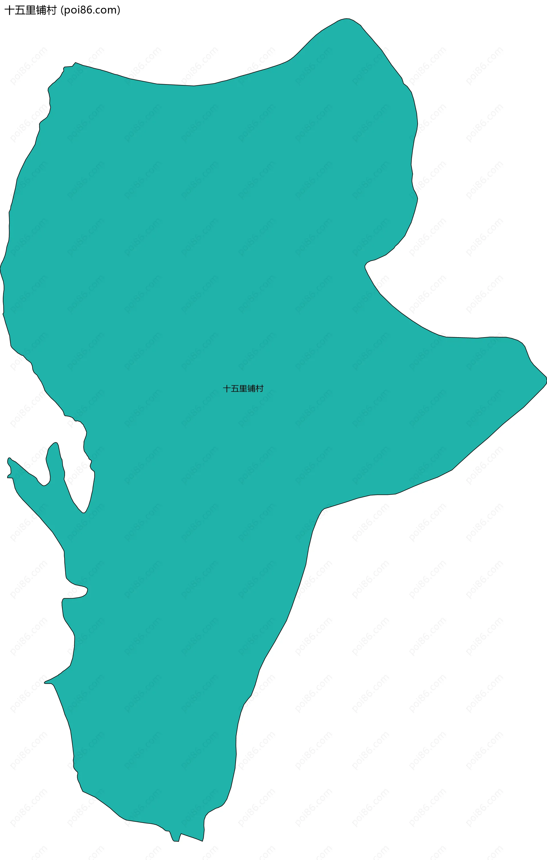 十五里铺村边界地图