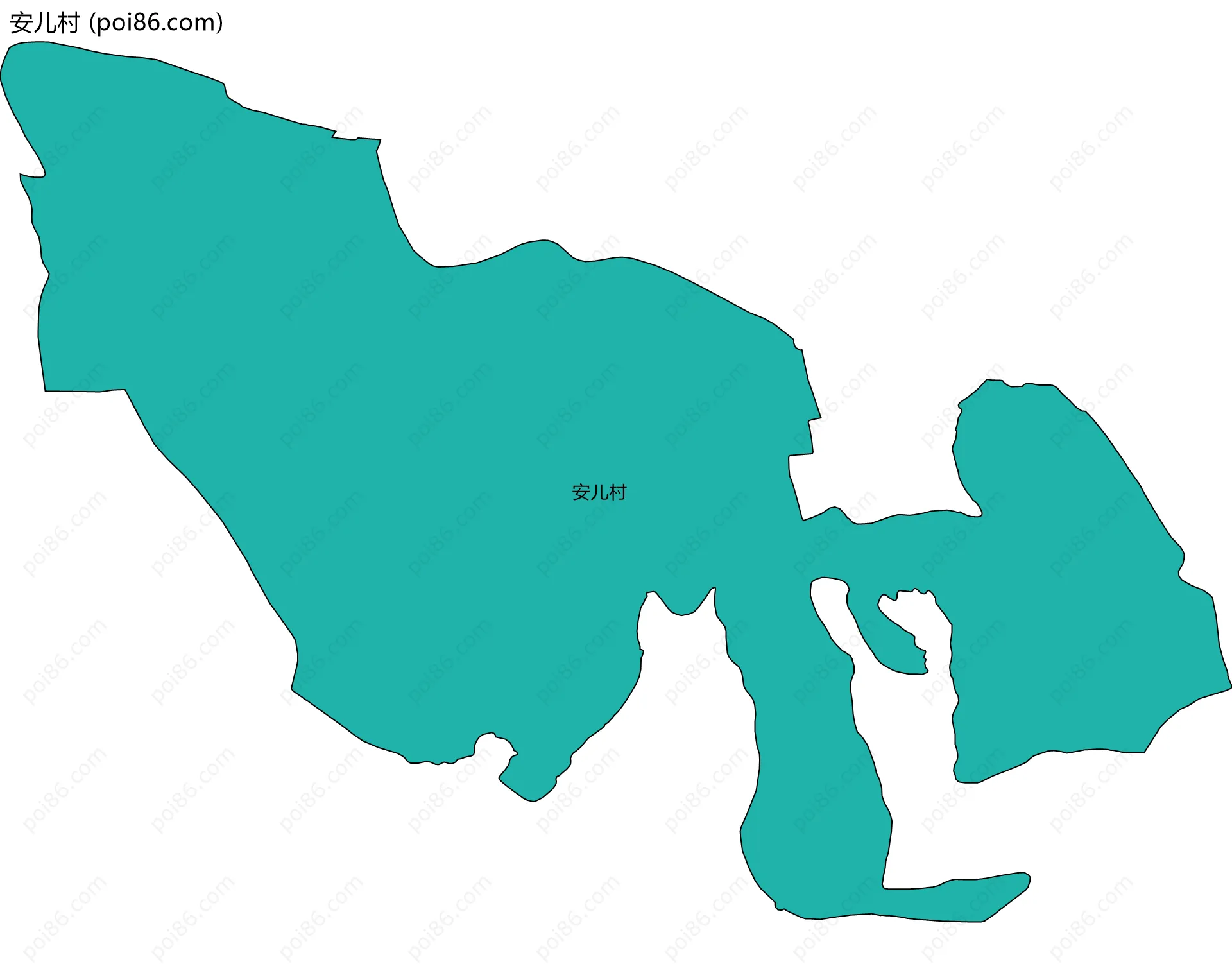 安儿村边界地图