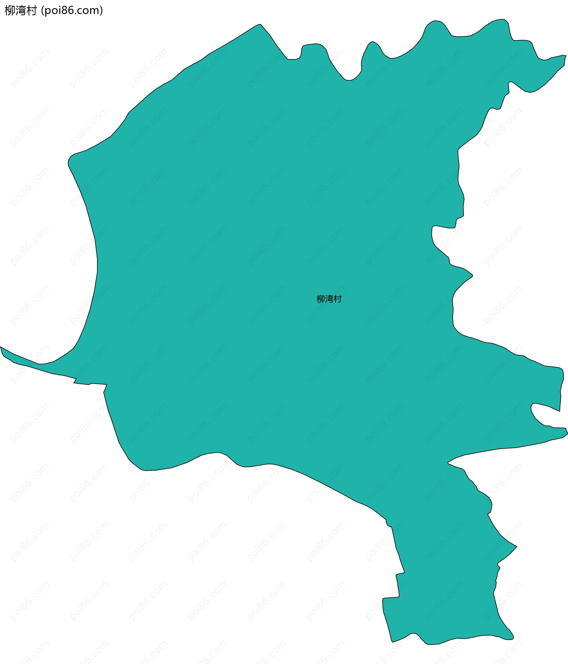 柳湾村边界地图