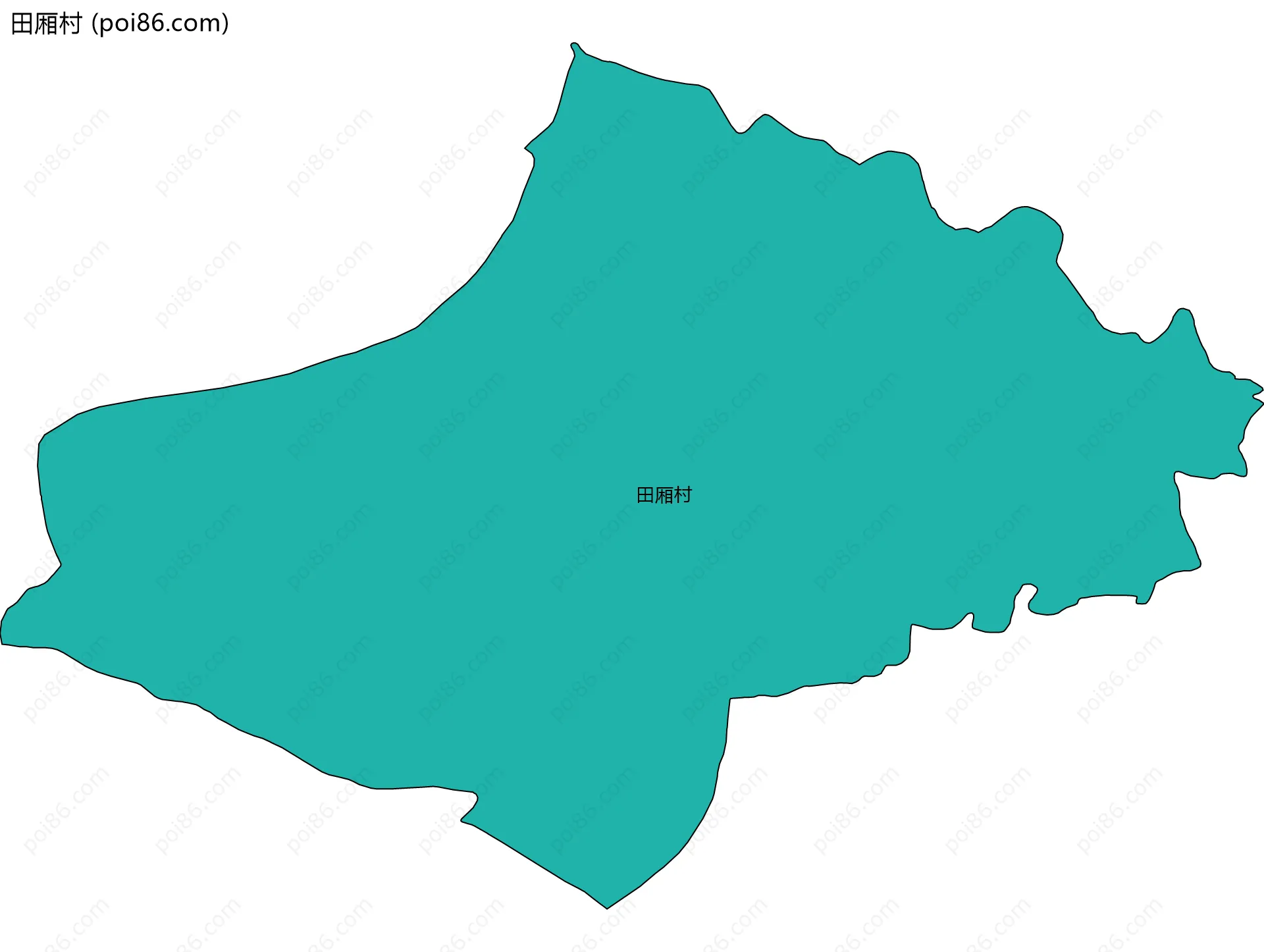 田厢村边界地图