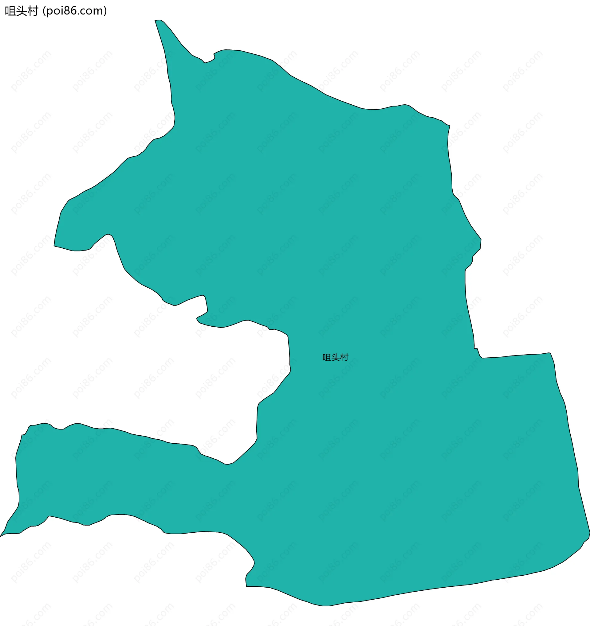 咀头村边界地图