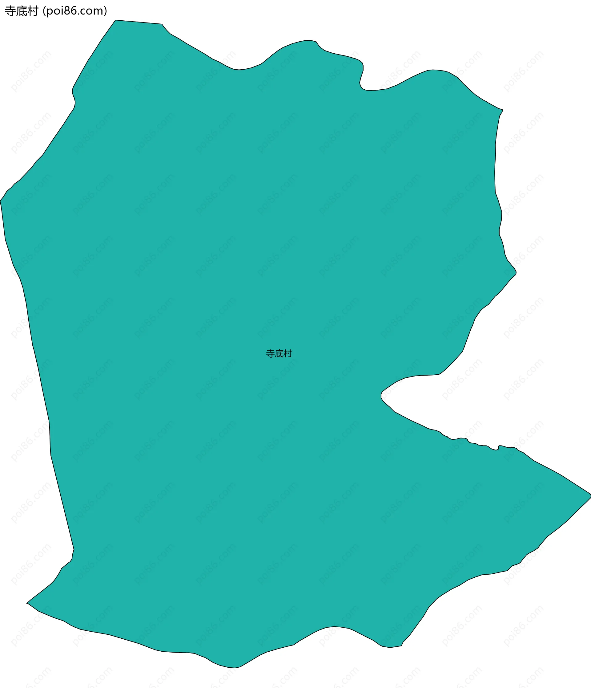 寺底村边界地图