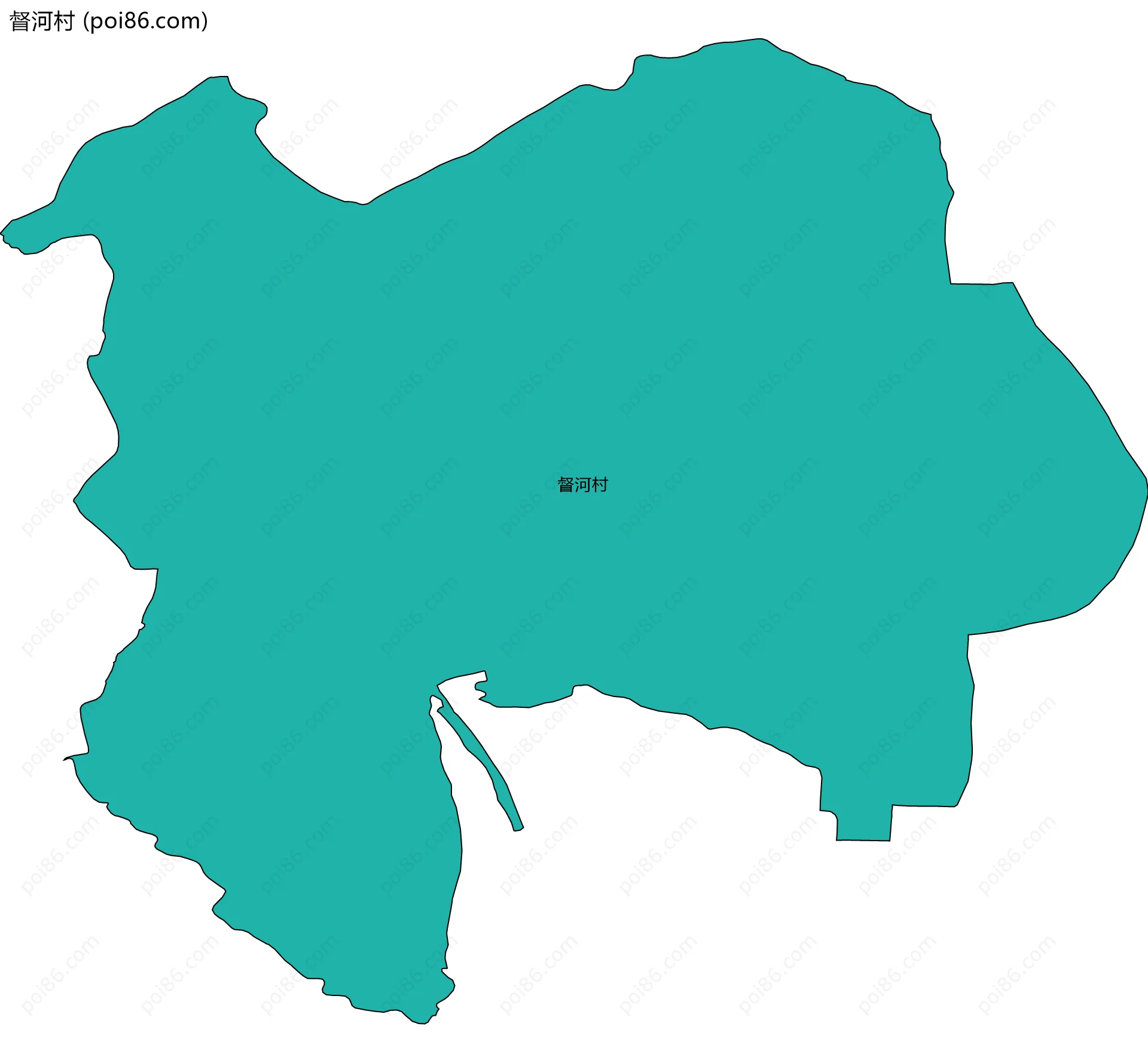 督河村边界地图