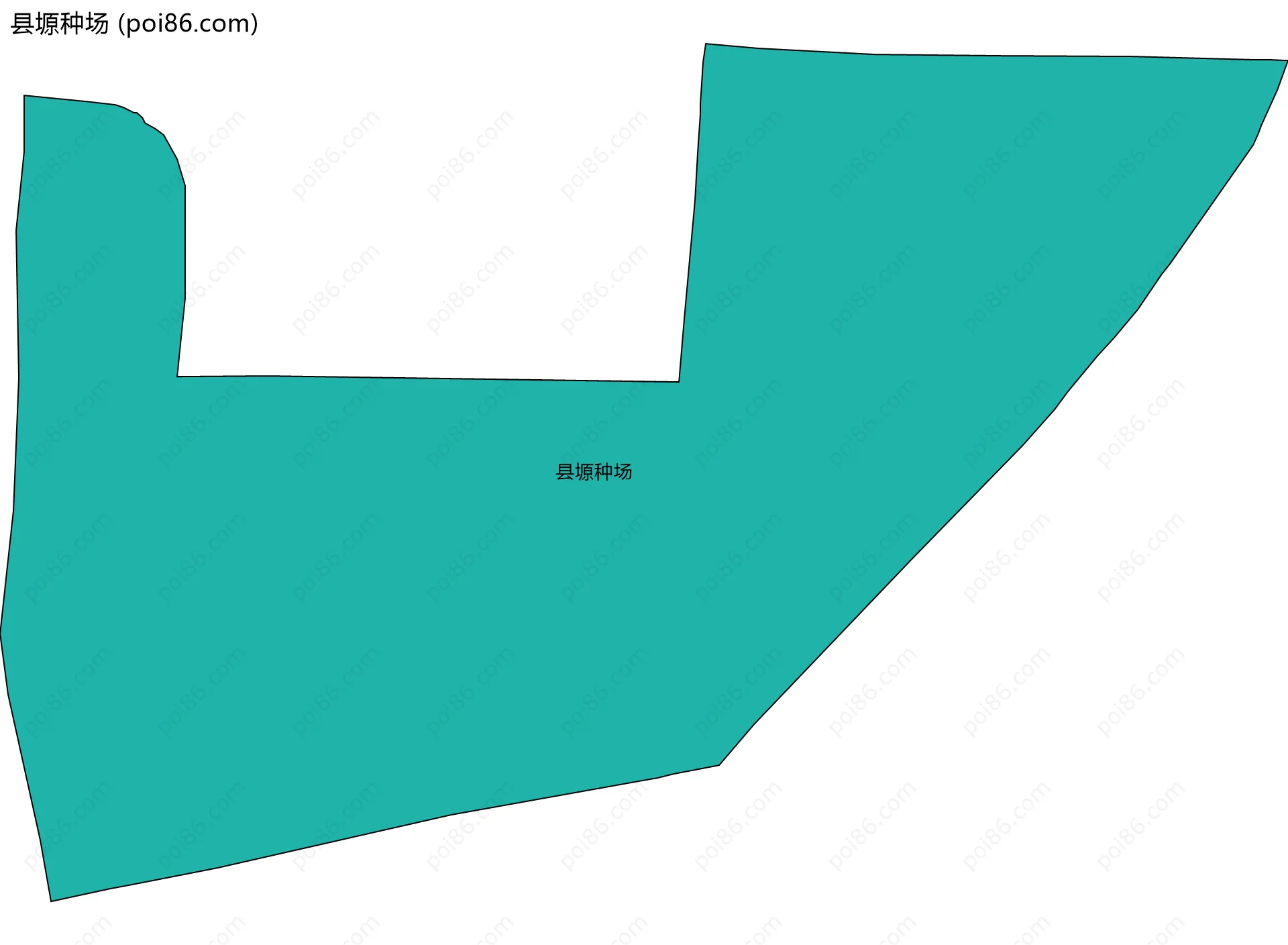 县塬种场边界地图